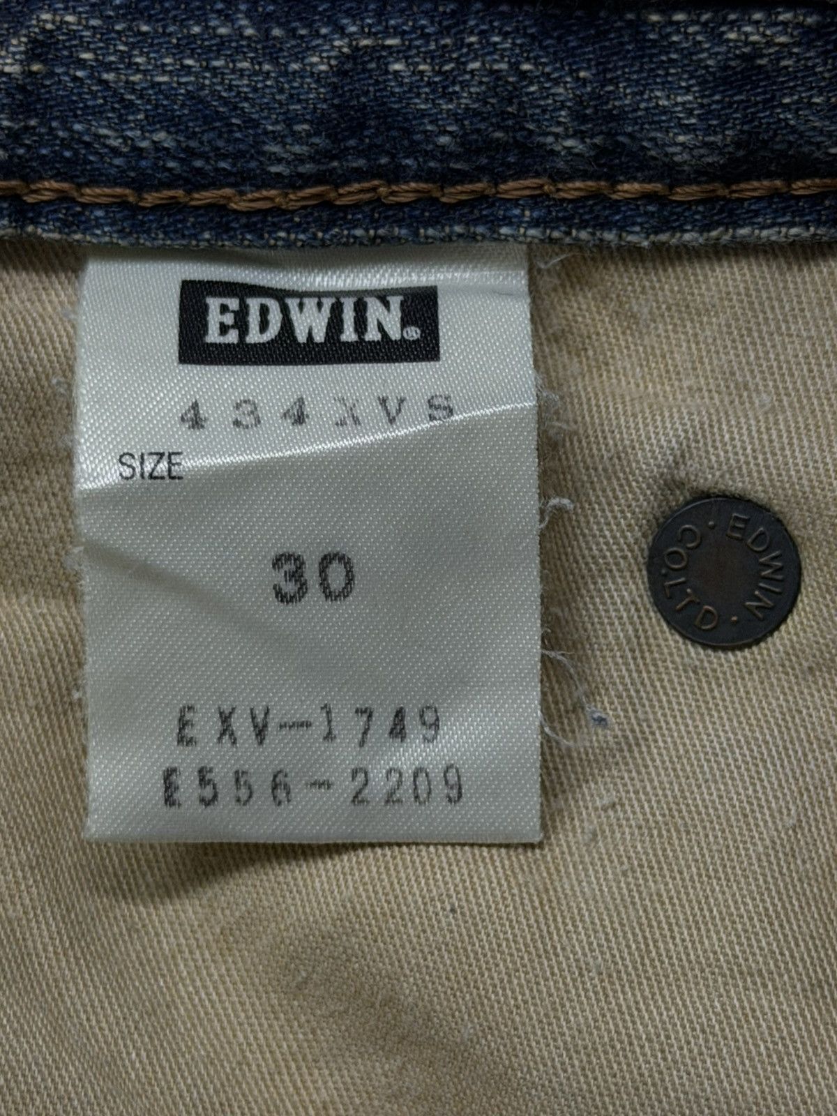 Edwin Vintage Edwin 434 XVS Japanese Denim Jeans | Relaxed Fit W32 Size US 32 / EU 48 - 13 Thumbnail