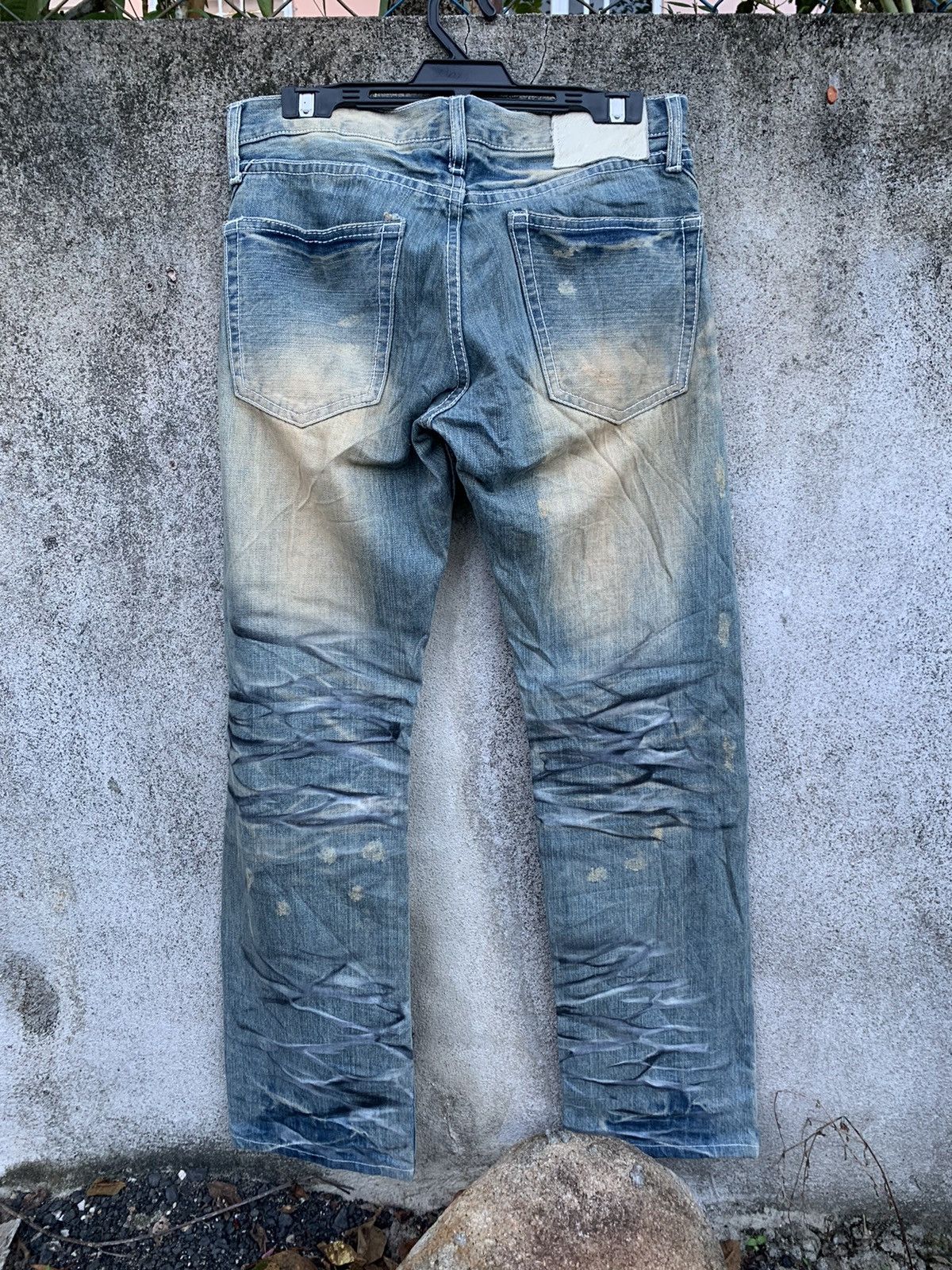 Japanese Brand Distressed washed denim - Original factory made Size US 30 / EU 46 - 5 Thumbnail