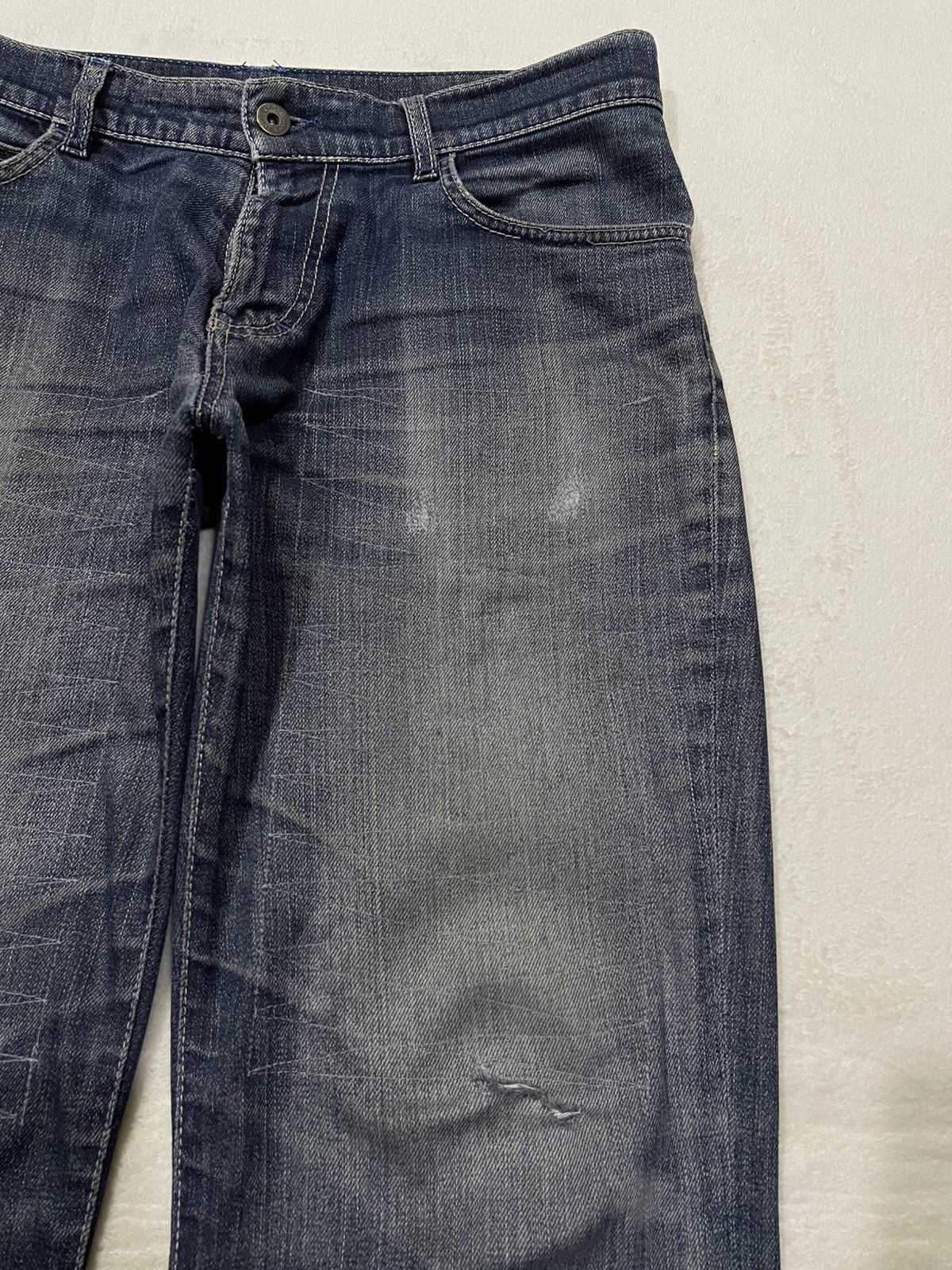Calvin Klein Vintage Calvin Klein Jeans Straight Cut Distress Faded Jean Size US 33 - 4 Thumbnail