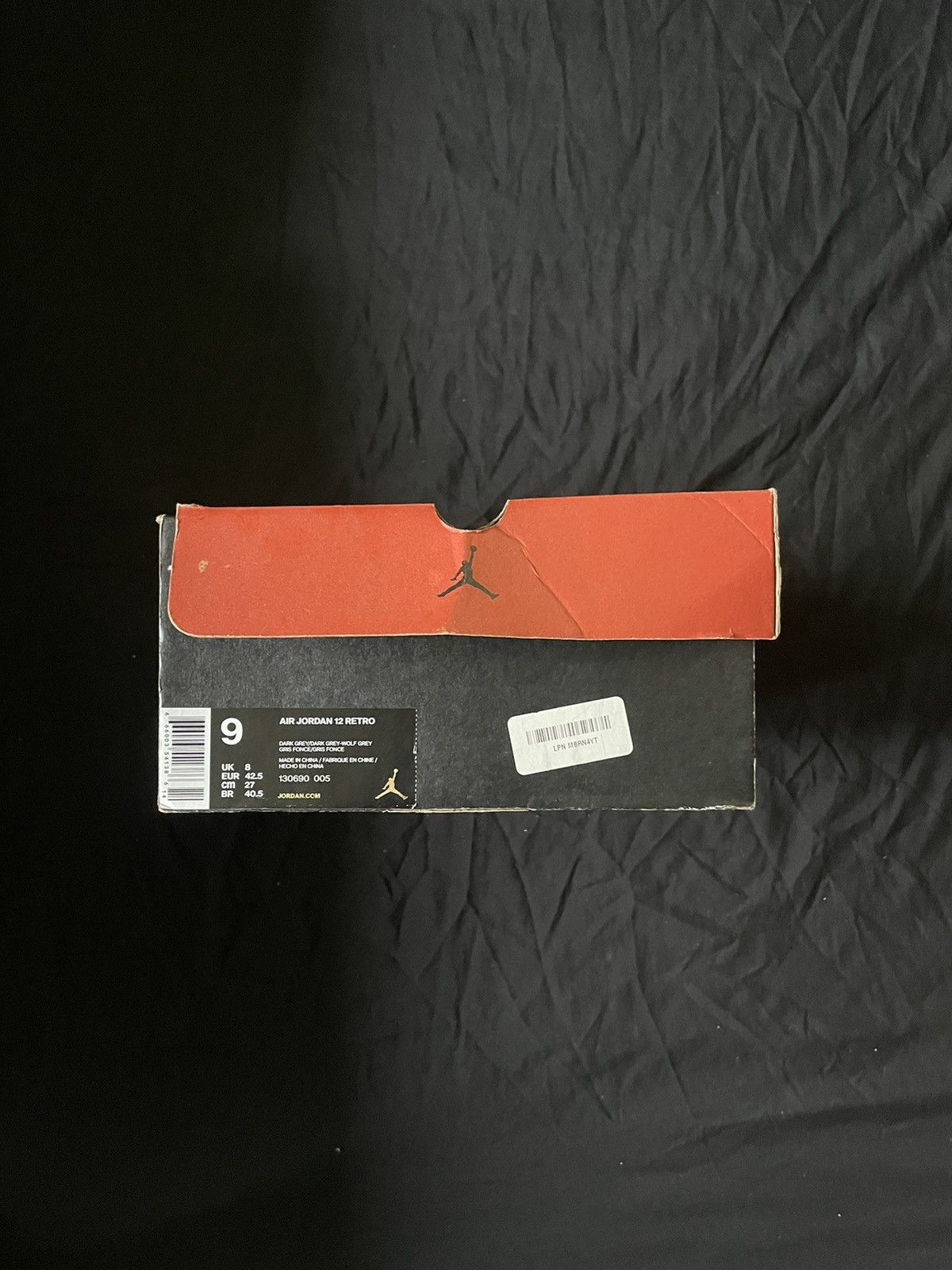 Jordan Brand Jordan 12 Retro Dark Grey Size US 9 / EU 42 - 7 Thumbnail