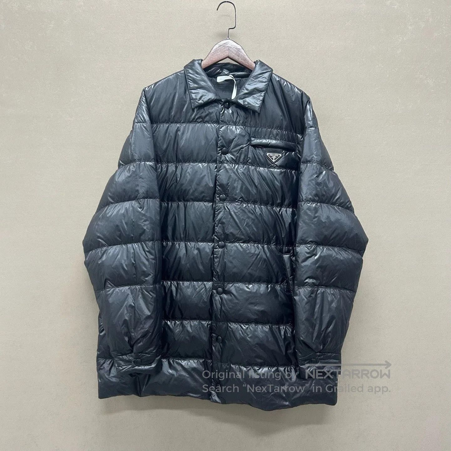 Prada prada nylon down jacket with hidden hood. Size US M / EU 48-50 / 2 - 1 Thumbnail
