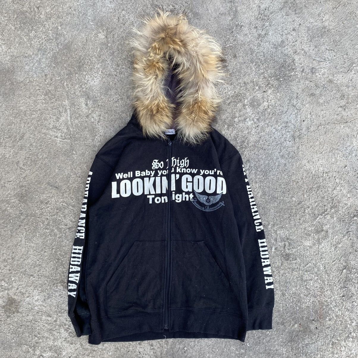Y2k style LGB fur zip hoodie
