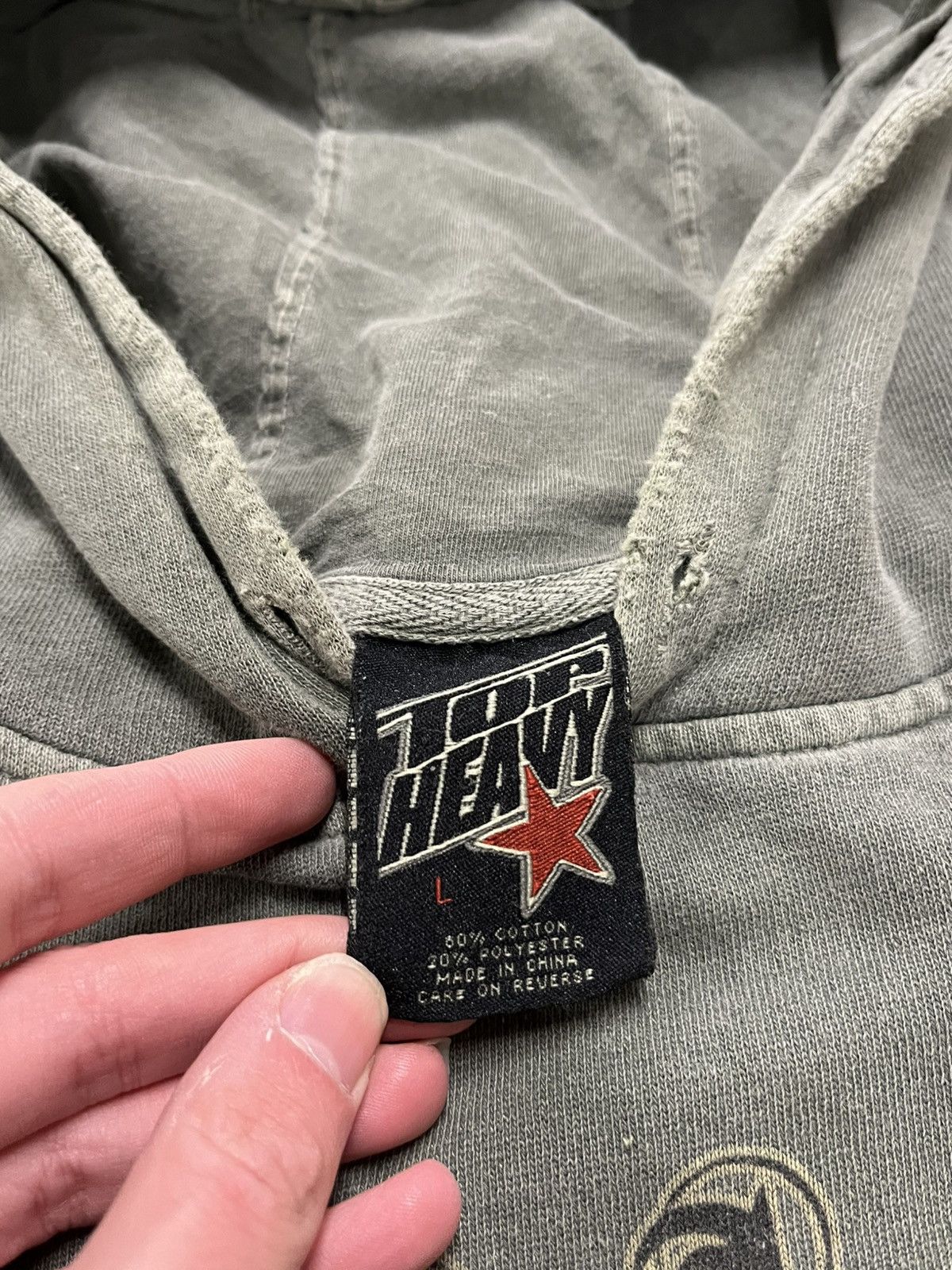 Vintage Y2k top heavy grunge hoodie skater streetwear hype rare Size US L / EU 52-54 / 3 - 8 Thumbnail