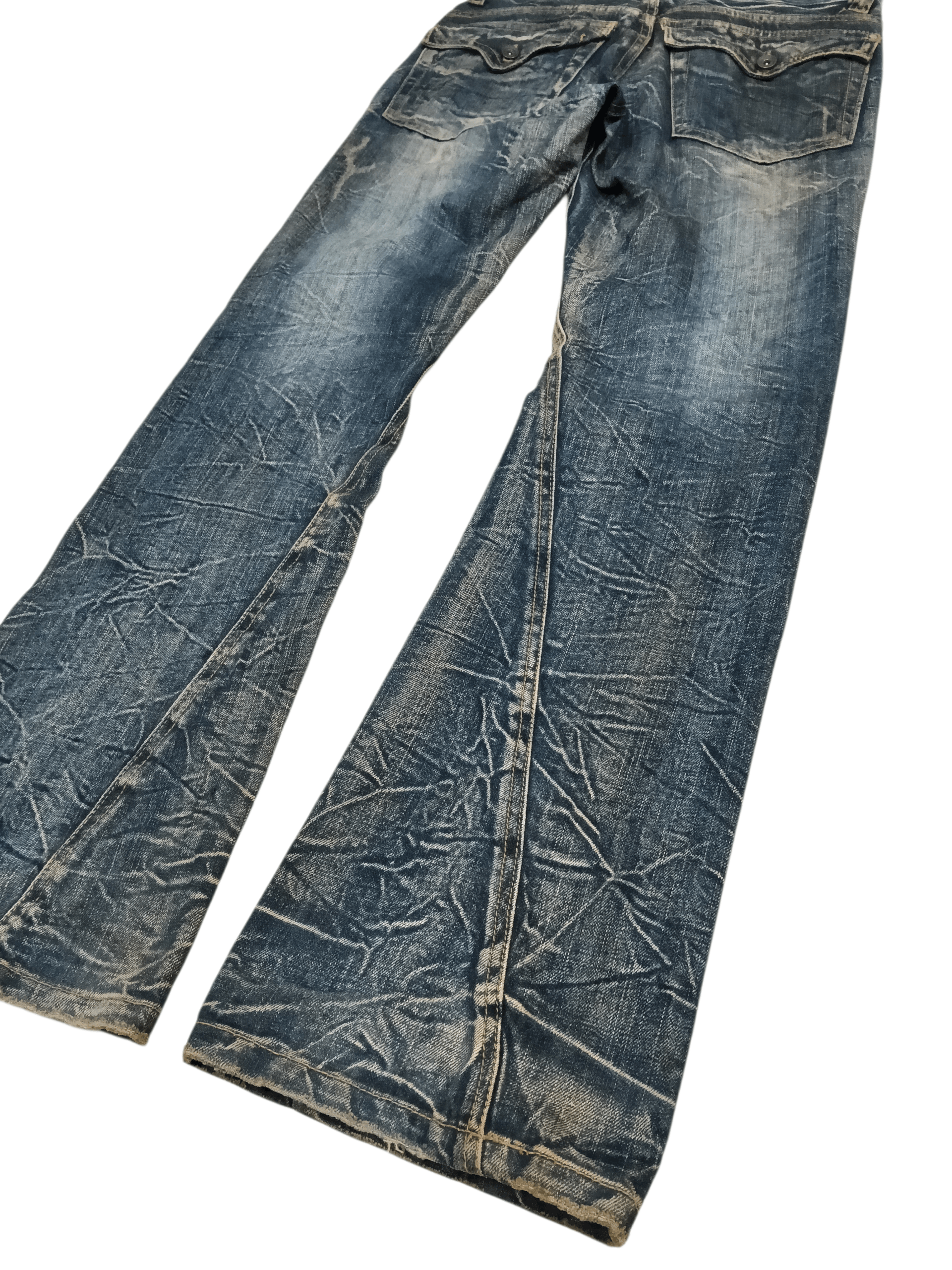 Seditionaries 💥 Nylous Clothing Mudwash Flared Denim 💥 Size US 33 - 7 Thumbnail