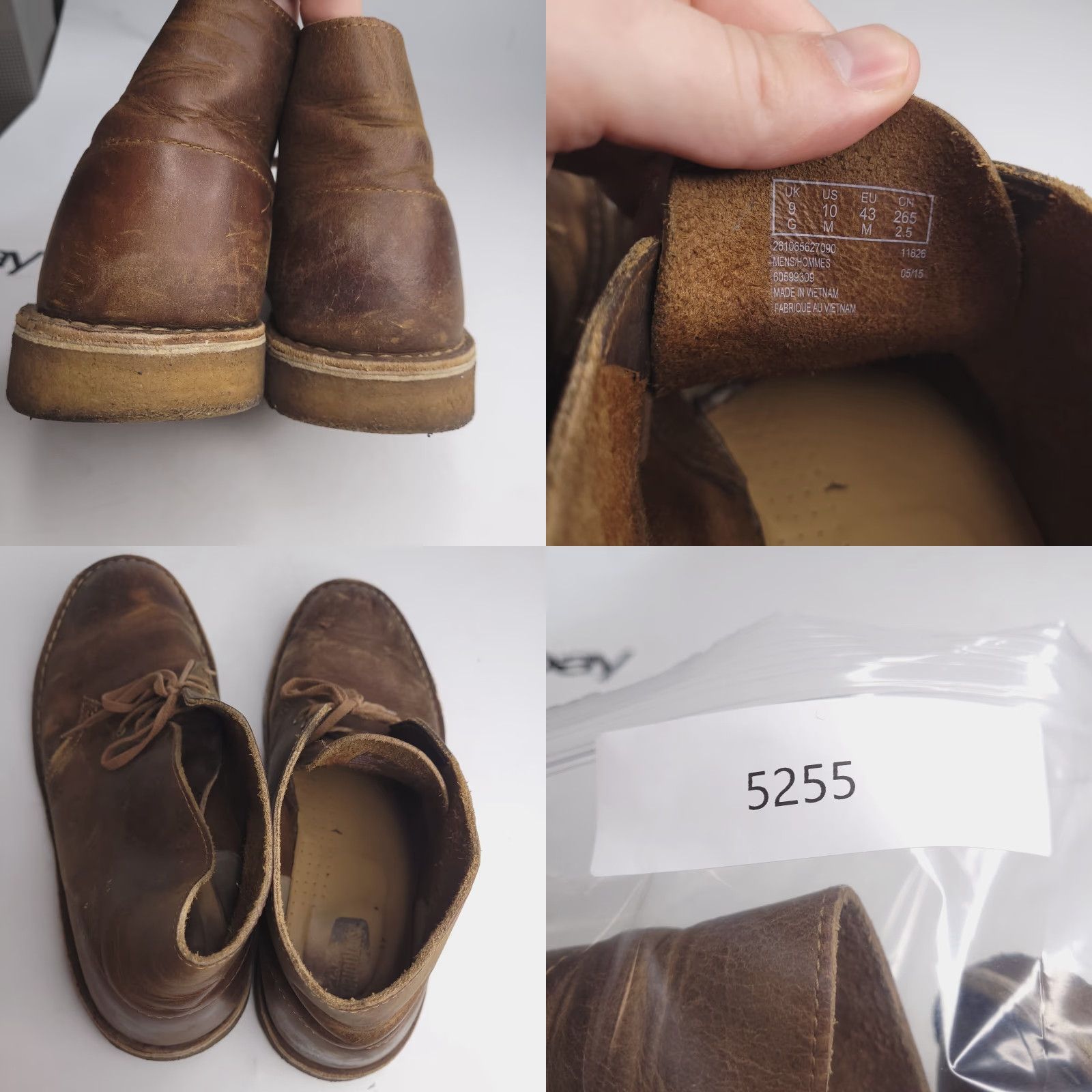 Clarks Clarks Boots Mens 10 Brown Bushacre 3 Leather Chukka Lace Size US 10 / EU 43 - 8 Thumbnail