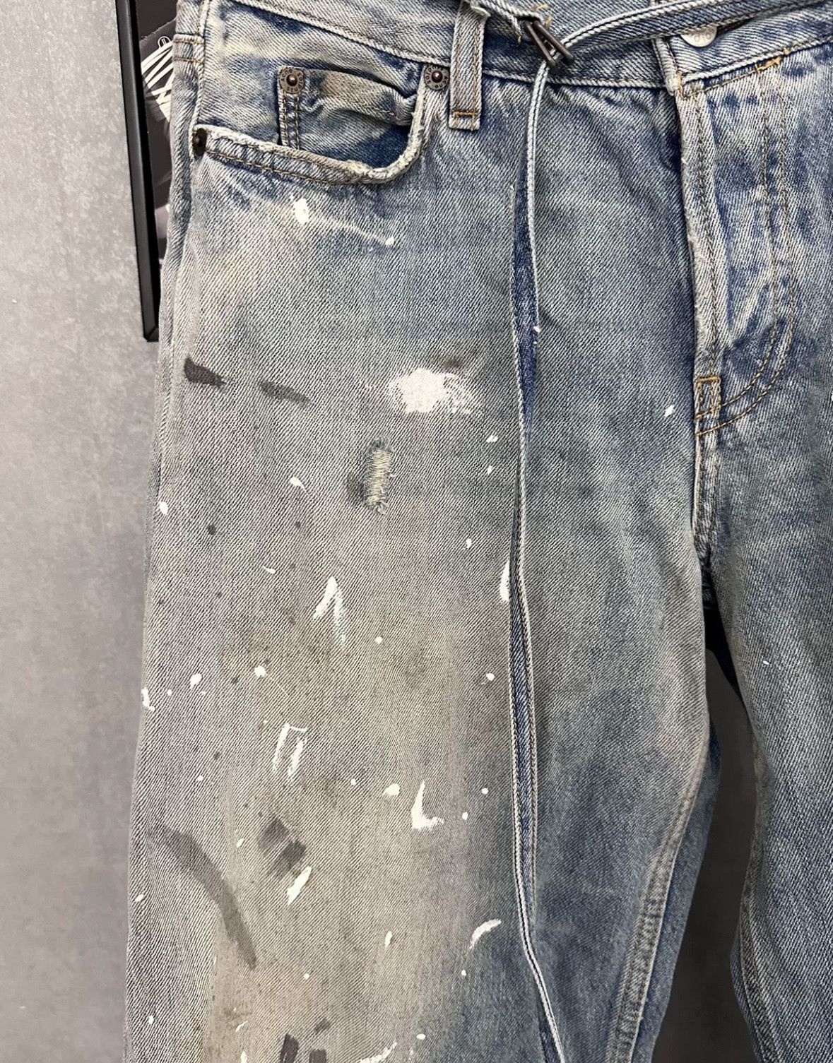 Acne Studios Acne Studios Wide-Leg Distressed Denim Pants-yf Size 24" / US 00 / IT 34 - 3 Thumbnail