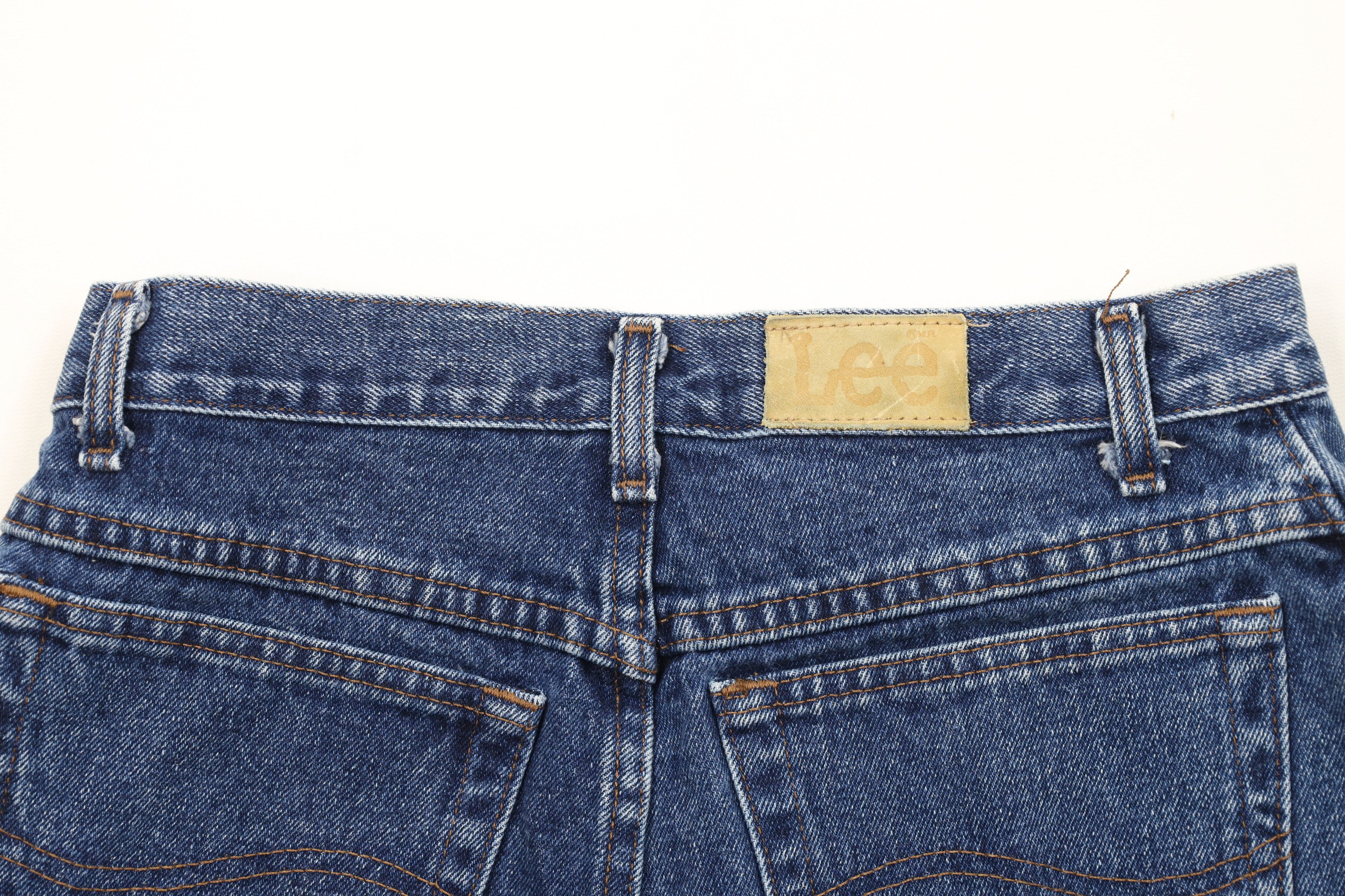 Lee Vintage 90s Lee Off Denim Jean Shorts Jorts Blue Cotton USA Size 34" / US 12 / IT 48 - 11 Thumbnail