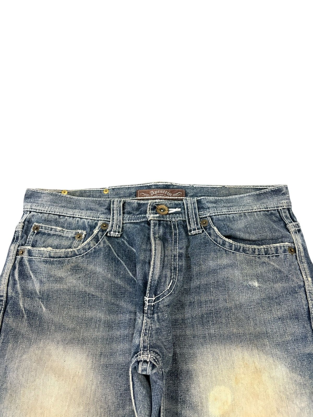 Hysteric Glamour Vintage Japanese Apestein Nice Fade Distress Bootcut Jeans Size US 32 / EU 48 - 4 Thumbnail