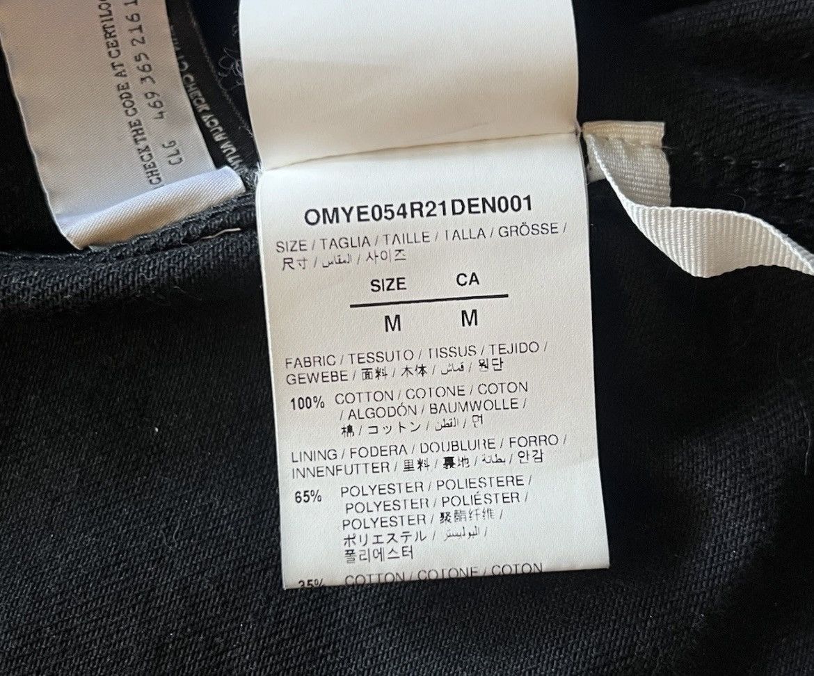 Off-White × Virgil Abloh OFF-WHITE⚡️Men size M "Mona Lisa" black denim trucker jacket Size US M / EU 48-50 / 2 - 10 Thumbnail