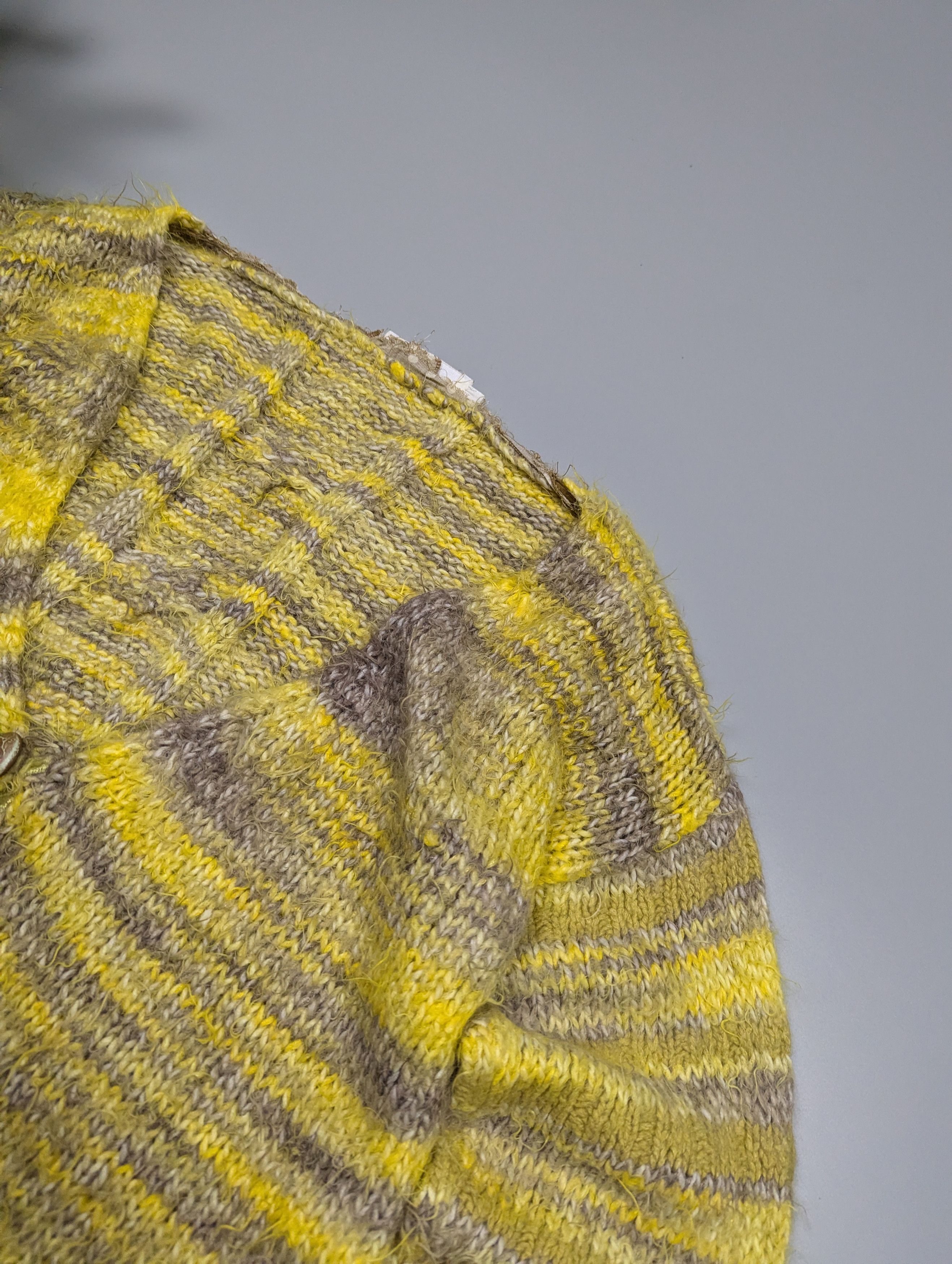 Elisa Cavaletti ELISA CAVALETTI VTG Archive Y2K Cropped Oversize Cardigan Size L / US 10 / IT 46 - 5 Thumbnail