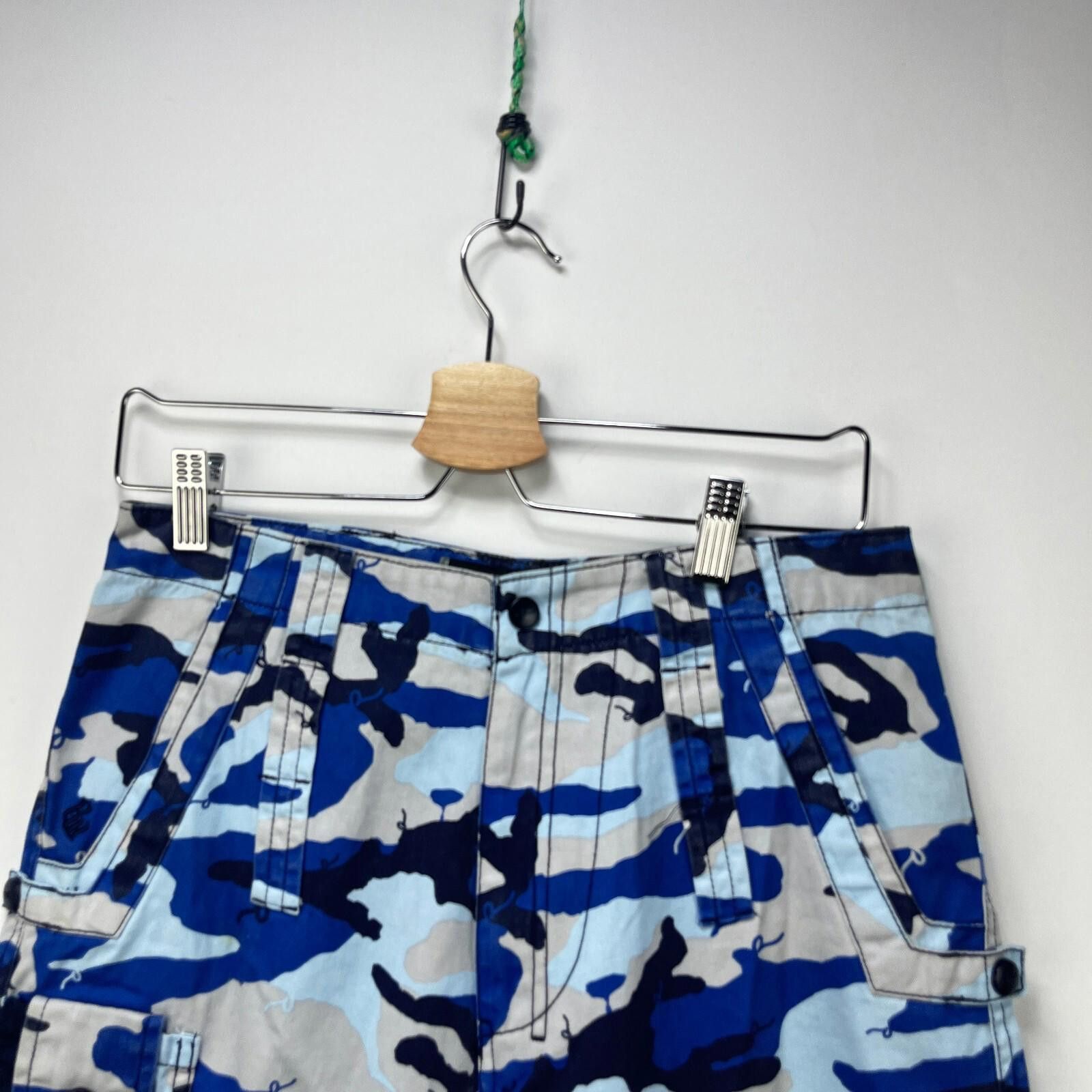 Rocawear Vintage Y2K Rocawear Blue Camo Baggy Pants Skater Waist 30 Size US 30 / EU 46 - 9 Thumbnail