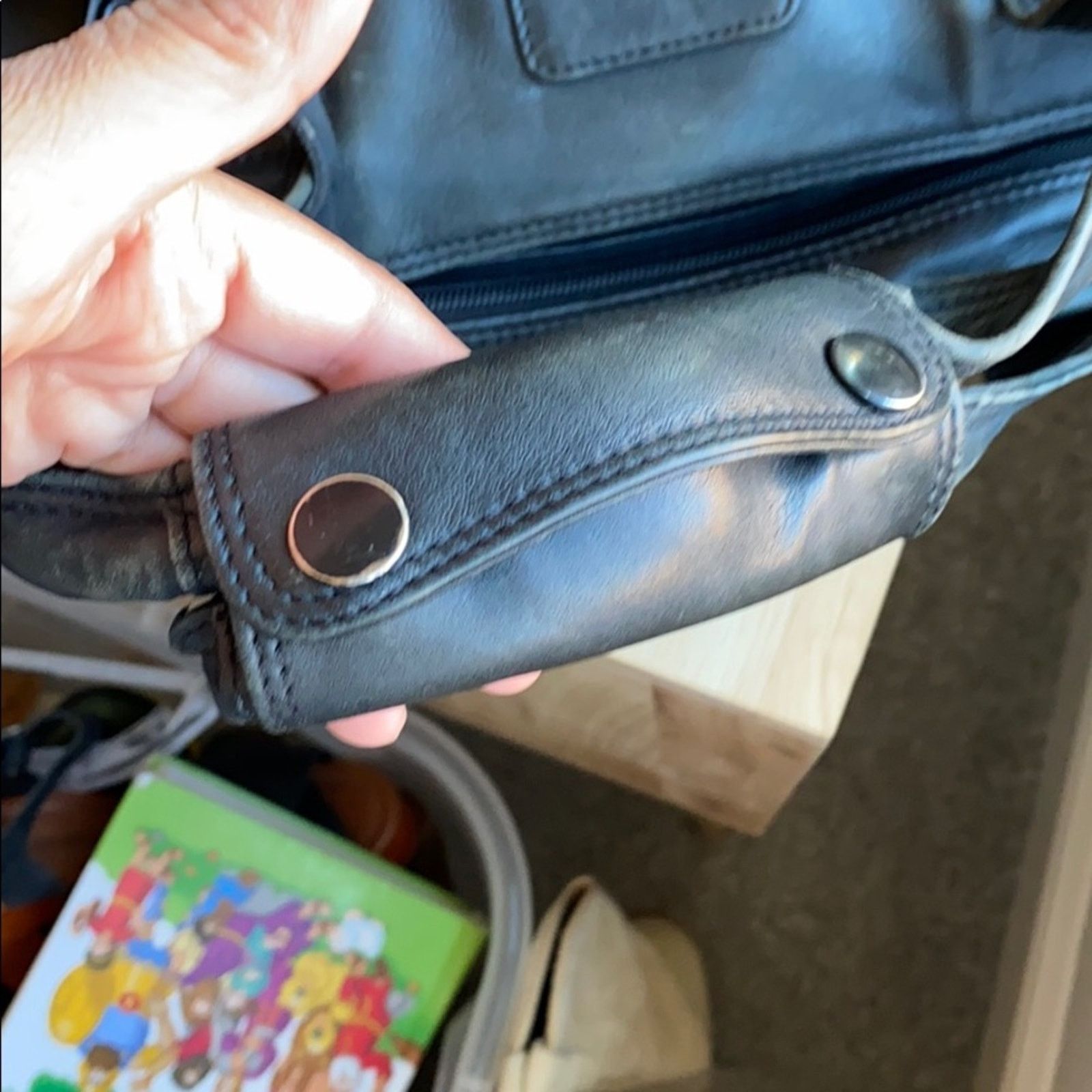 Tumi TUMI distressed leather messenger computer bag rugged Size ONE SIZE - 9 Thumbnail