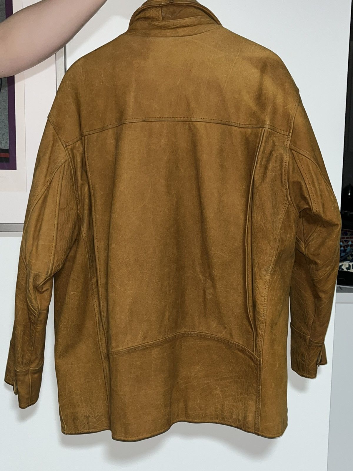 Avirex × Vintage Vintage Avirex Nubuck Leather Jacket Size US XL / EU 56 / 4 - 4 Thumbnail
