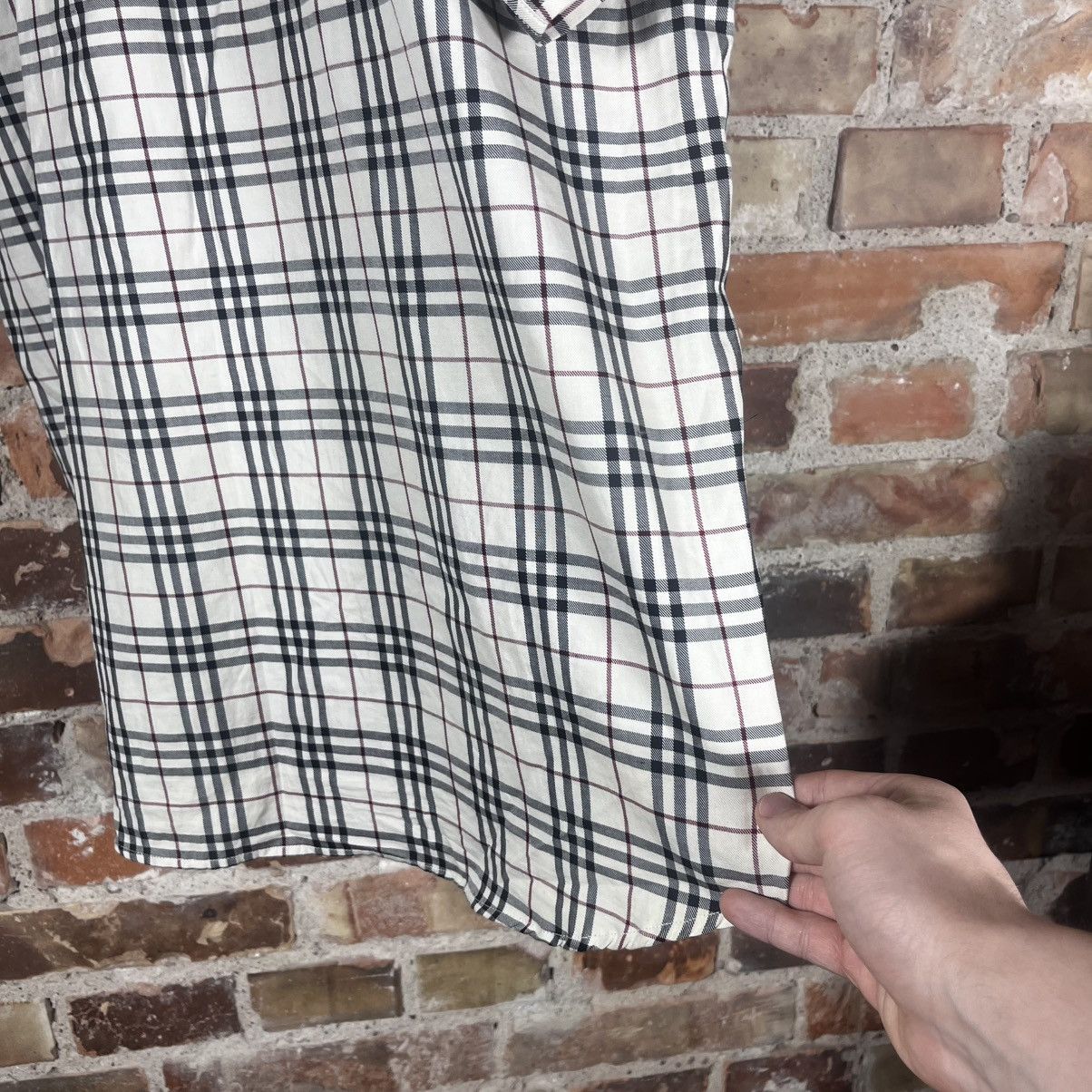Burberry Vintage 00s Burberry London nova check shirt button up tee Size US XL / EU 56 / 4 - 11 Thumbnail