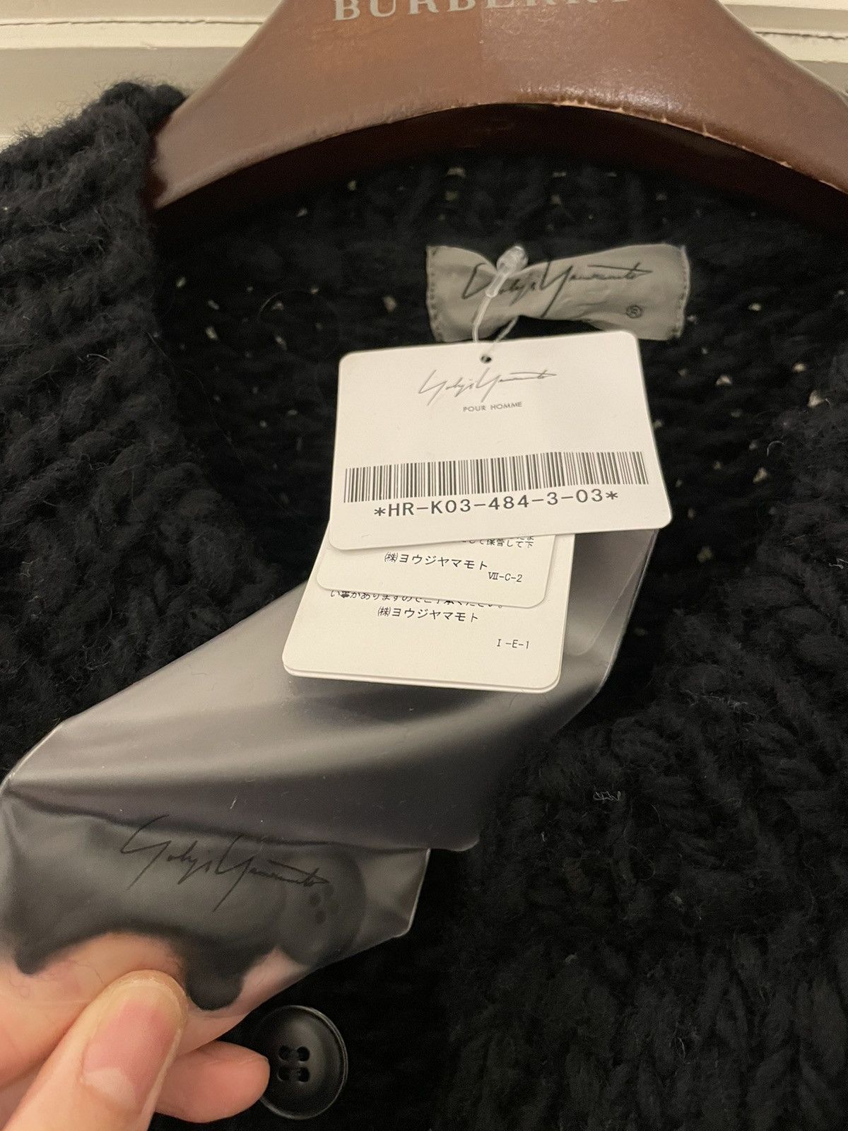 Yohji Yamamoto Yohji Yamamoto YYPH 20AW Destroyed Henley Knit Sweater Size US L / EU 52-54 / 3 - 5 Thumbnail