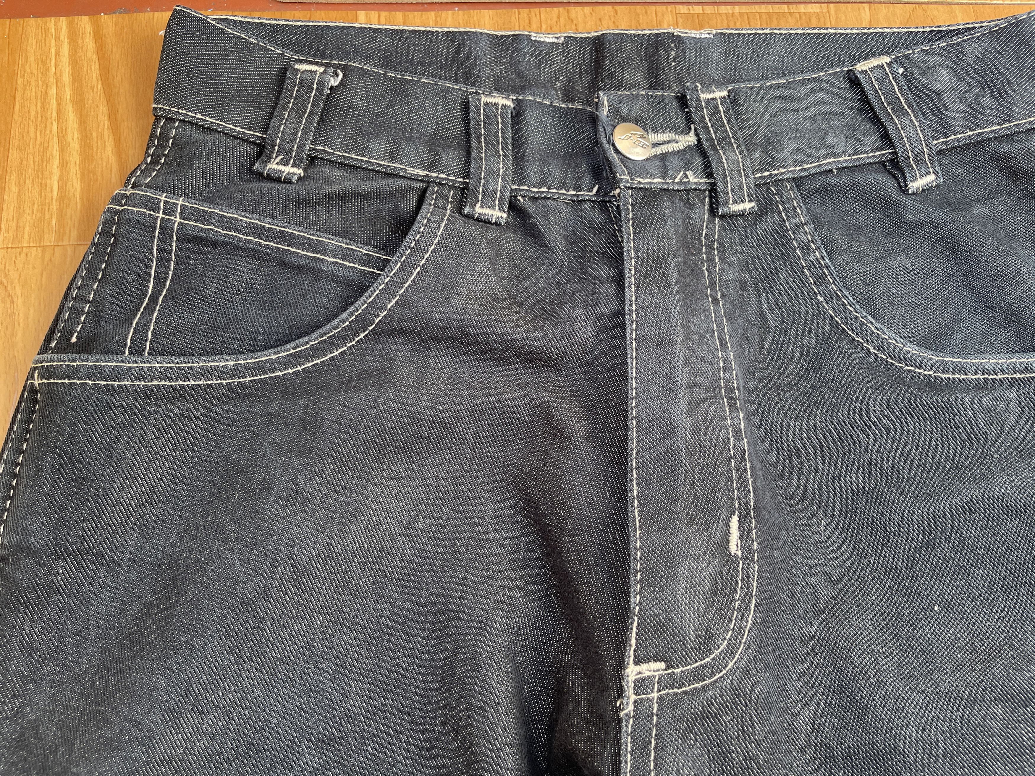 Wu-Tang Clan Johnny Blaze jeans shiny metallic silver baggy Wu Wear 28 Size US 28 / EU 44 - 12 Thumbnail