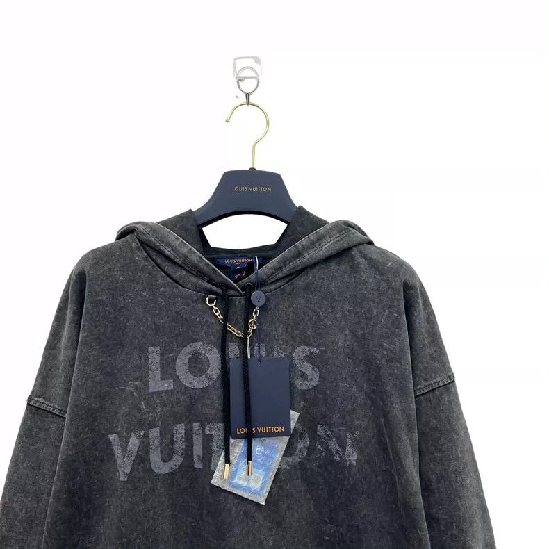 Louis Vuitton Louis Vuitton Washed and used monogrammed hooded sweatshir Size US M / EU 48-50 / 2 - 2 Thumbnail