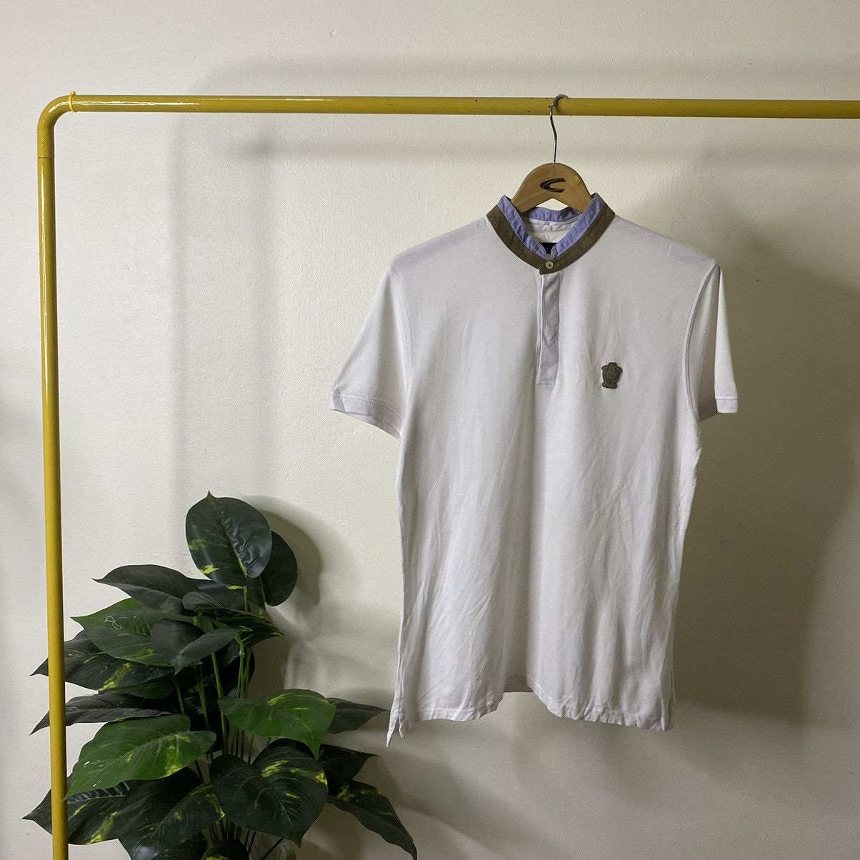 Massimo Dutti Massimo Dutti White Polo T Shirt Size US M / EU 48-50 / 2 - 1 Thumbnail