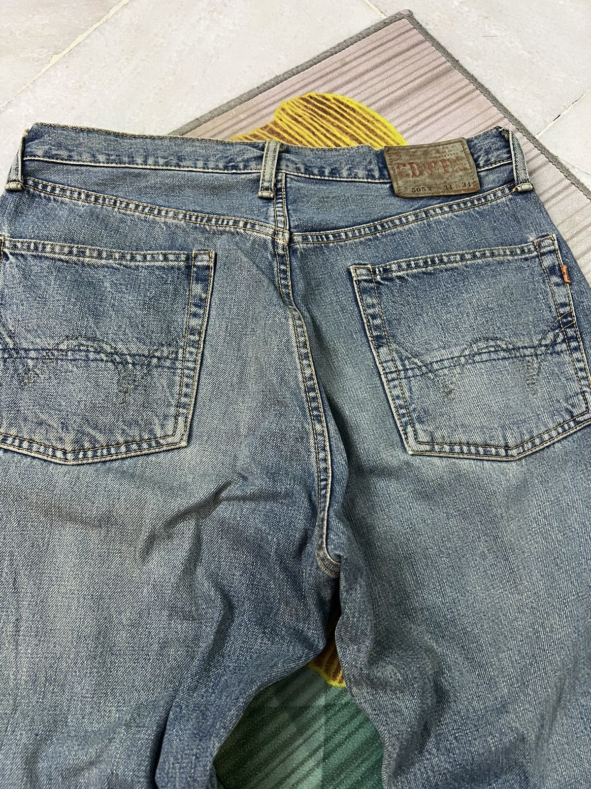 Edwin × If Six Was Nine × Japanese Brand VINTAGE EDWIN 505x SELVEDGE BAGGY JEANS Size US 31 - 10 Thumbnail
