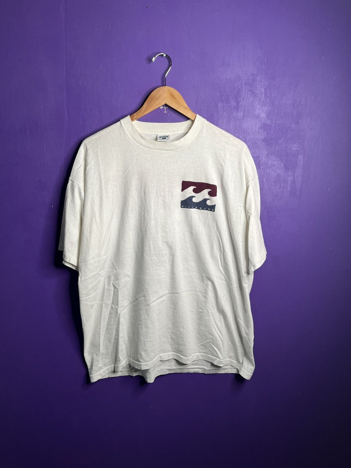 Billabong × Vintage Vintage 80s Billabong wave logo mullet tee Size US L / EU 52-54 / 3 - 1 Thumbnail