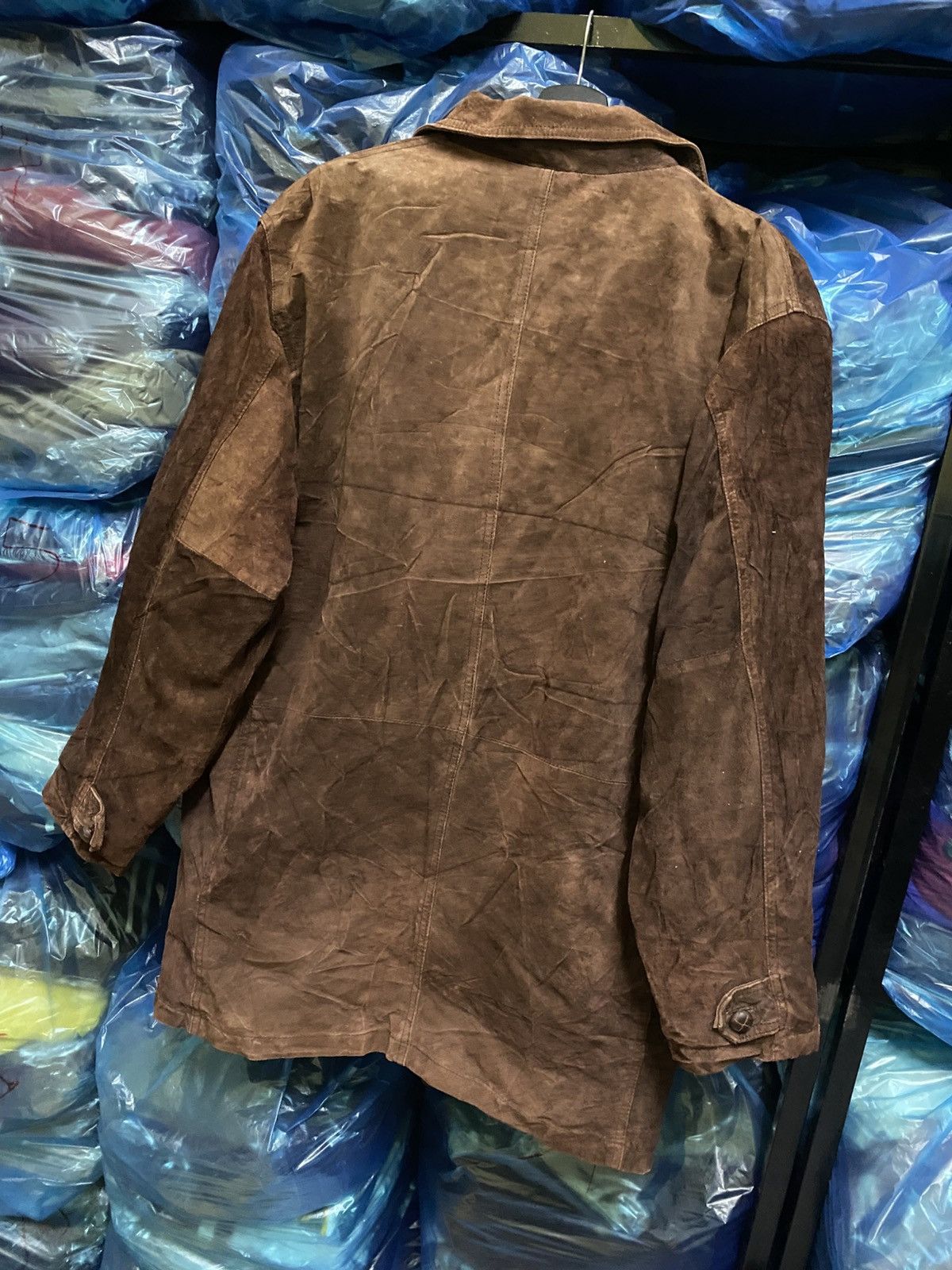 Japanese Brand Vintage GEMBONY Brown Suede Hunting JacketWorkwear Inspired Size US L / EU 52-54 / 3 - 6 Thumbnail