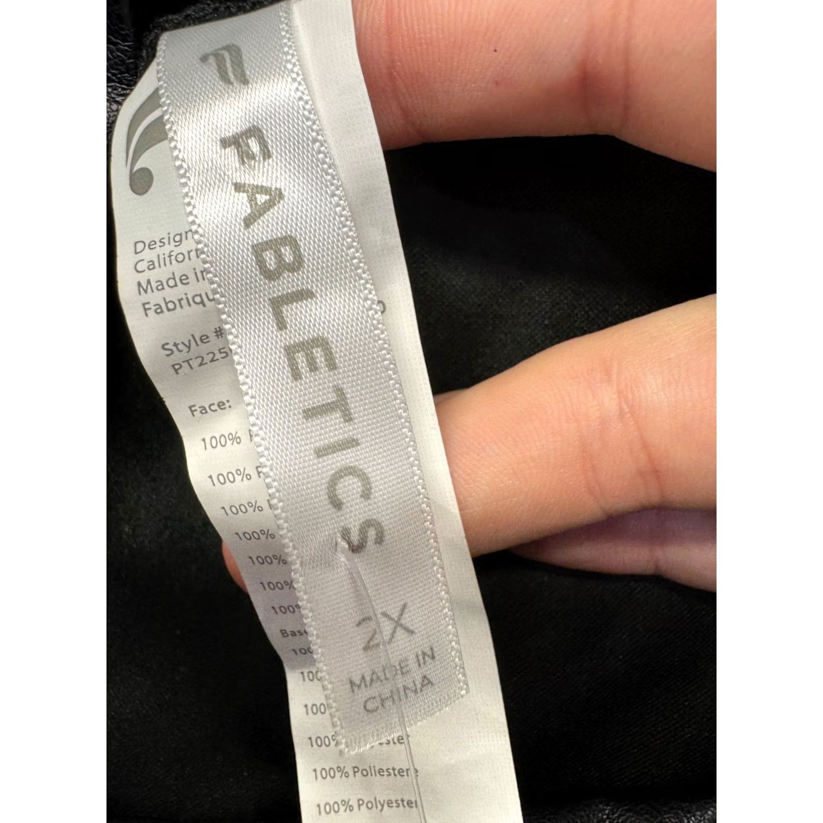 Fabletics Fabletics 2X Black Faux Leather HighRise Pants Stretchy Comfort Women Plus Size 2X Size 40" / US 18 - 5 Thumbnail