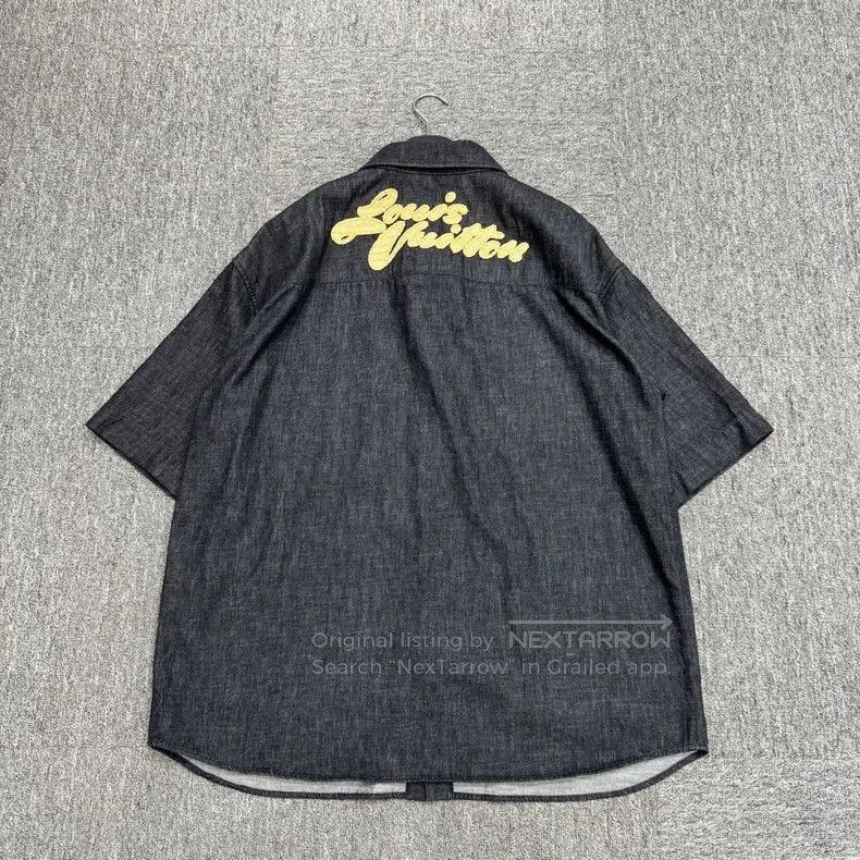 Other Louis Vuitton Denim Embroidered Short Sleeve Shirt. Size US XXL / EU 58 / 5 - 2 Thumbnail