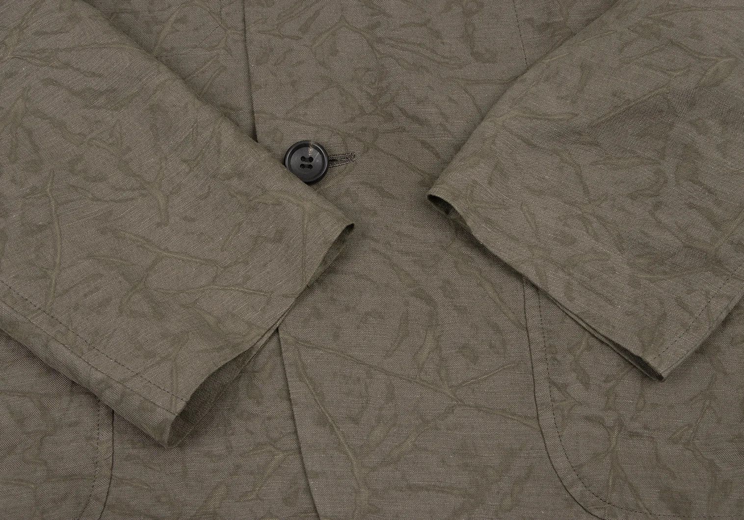 Issey Miyake Linen Lyocell Dyed Patch Pocket Jacket in Mocha2 Size US M / EU 48-50 / 2 - 8 Thumbnail