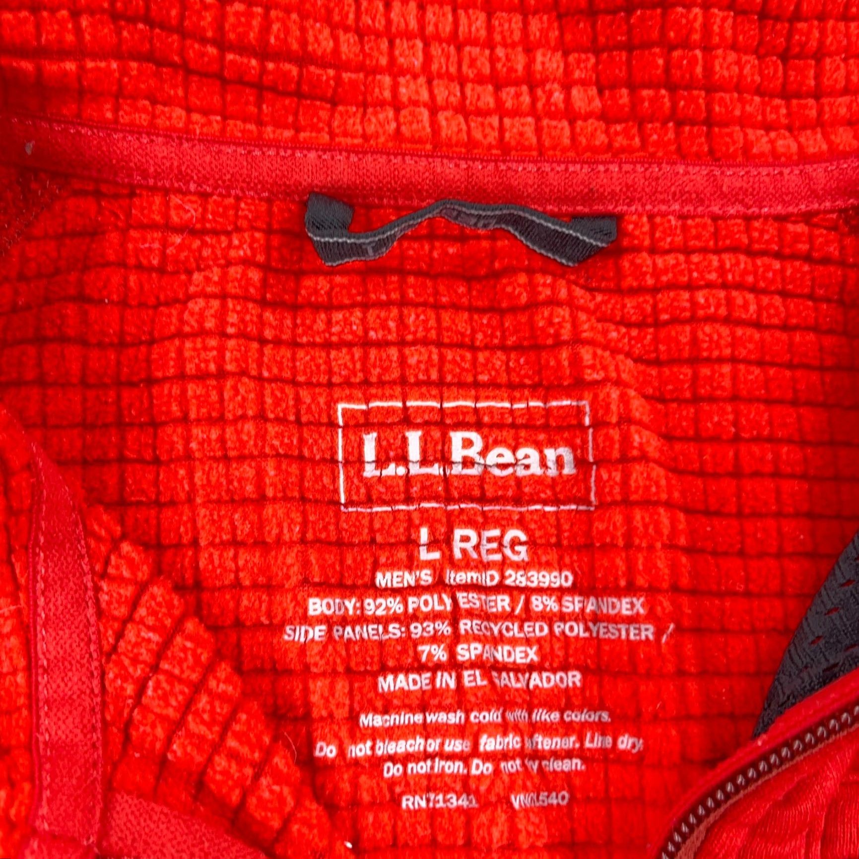 Vintage L.L. Bean Sweater Adult L Red Pullover Knit Zipper Logo All Seasons Mens Size US L / EU 52-54 / 3 - 6 Thumbnail