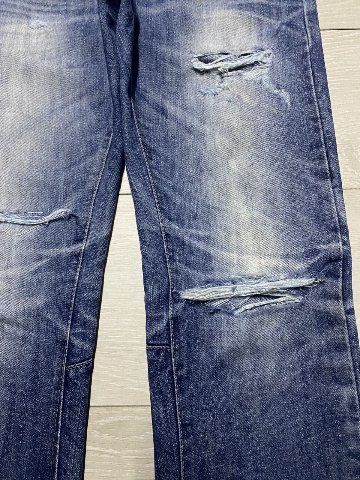 Skull Jeans by an Alchemist Vintage Japanese Skeleton Bones Notdead Distressed Slim Fit Size US 30 / EU 46 - 8 Thumbnail