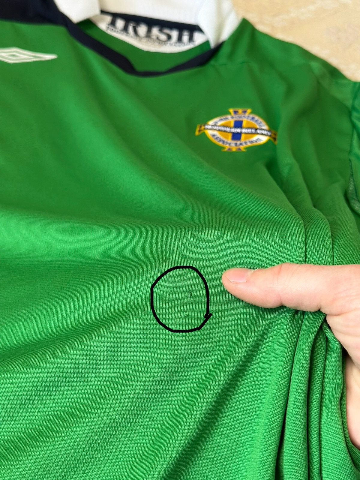 Umbro 🔥 2007 Umbro Northern Ireland Home Jersey T Shirt Irish Size US XXL / EU 58 / 5 - 7 Thumbnail