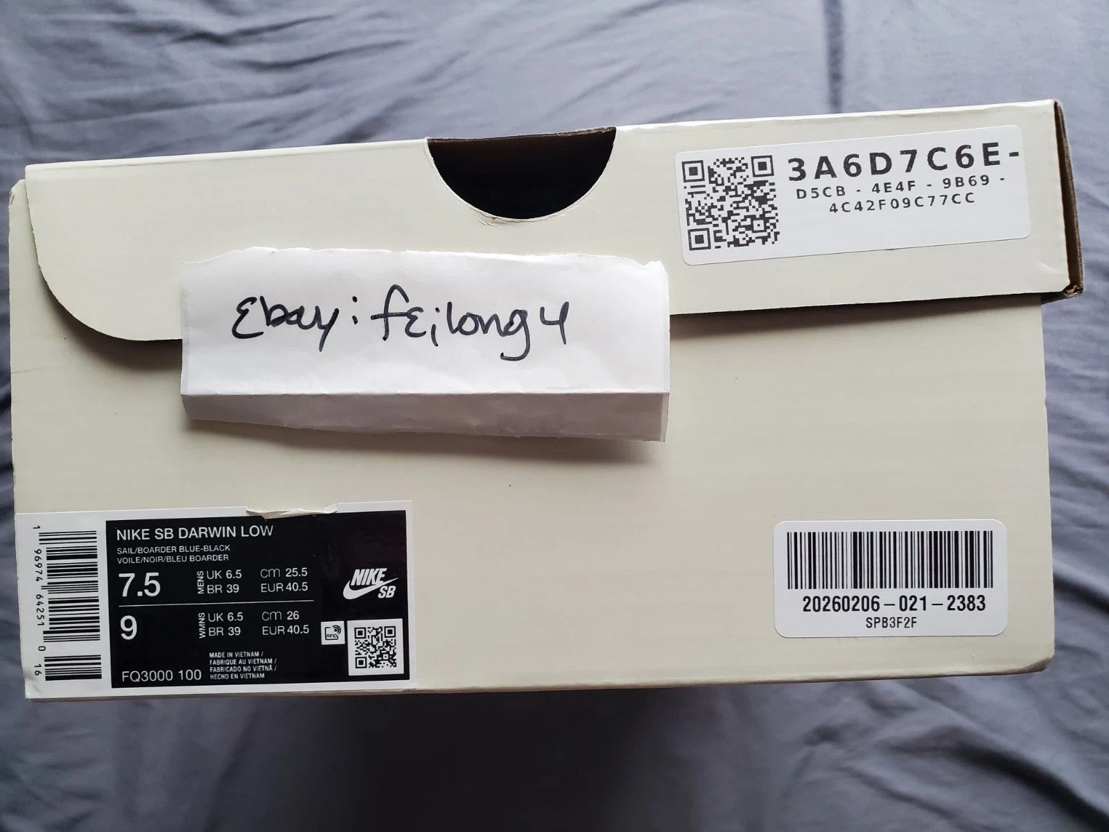 Nike × Supreme Size 7.5M/9W - Nike SB Darwin Low Supreme Sail Size US 7.5 / EU 40-41 - 11 Thumbnail