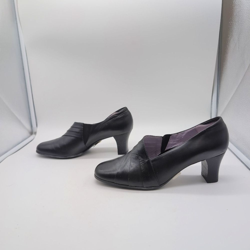 Designer BeautiFeel Black Heels Sz 9 / 42 Anne 9059 Leather With Size US 9 / IT 39 - 4 Thumbnail