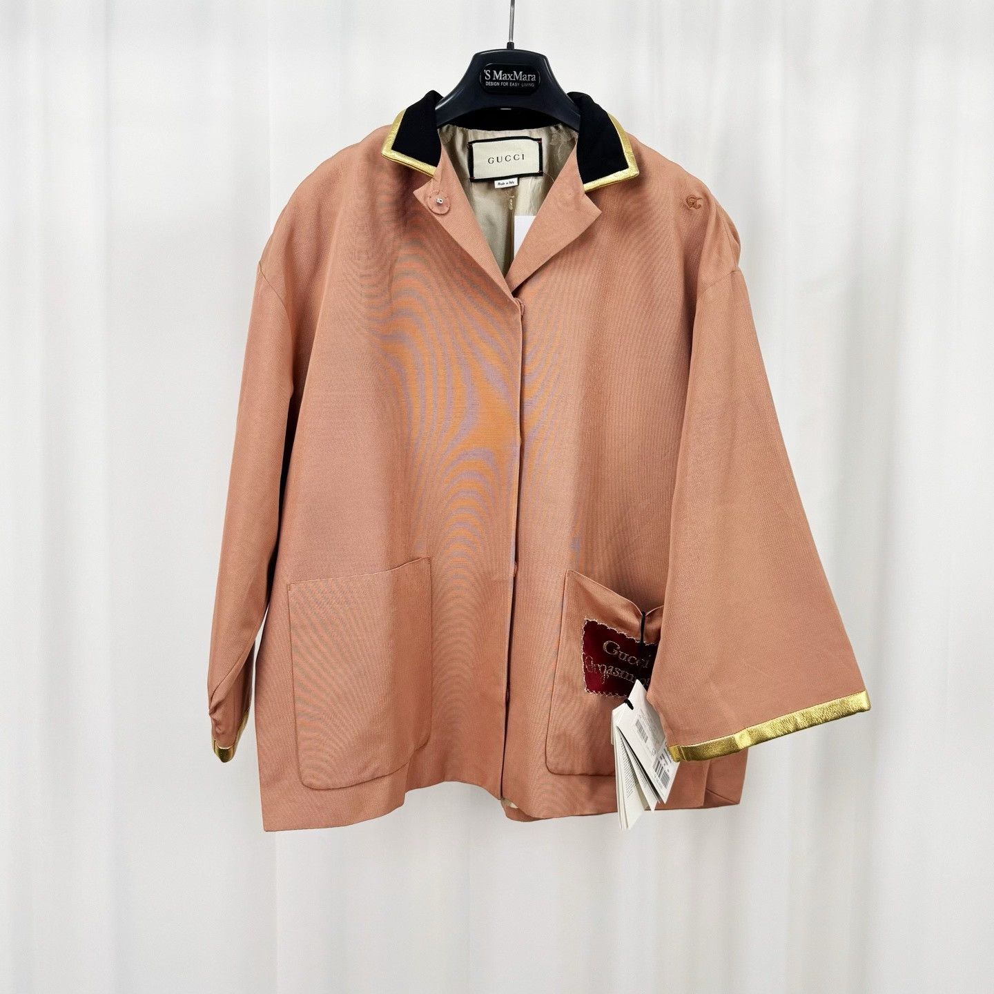 Gucci Gucci Gold Thread Embroidery Letter Slogan Coat Size S / US 4 / IT 40 - 1 Thumbnail