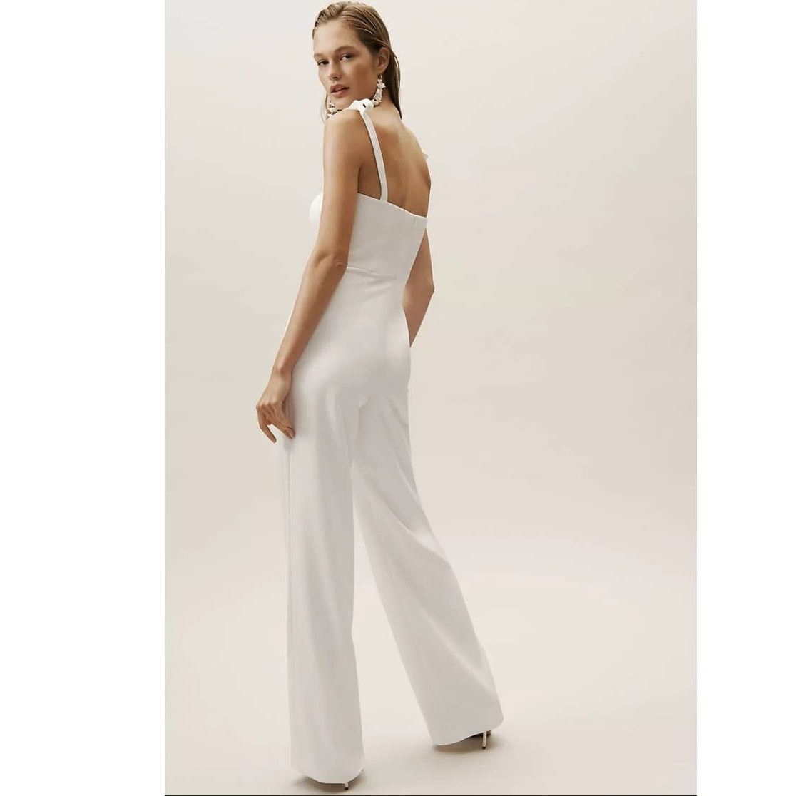 Anthropologie New Anthropologie BHLDN Trinity Jumpsuit by Theia $280 SZ4 Size 27" / US 4 / IT 40 - 4 Thumbnail
