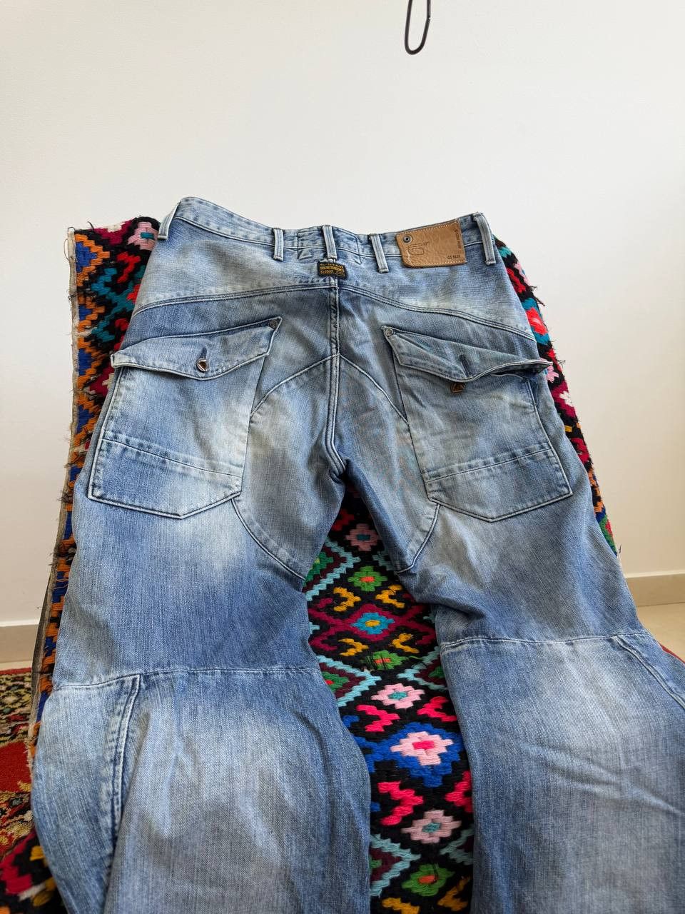 G-Star Avant Garde Tornado Mart Balmain Style Biker Jeans Pants Size US 32 / EU 48 - 10 Thumbnail