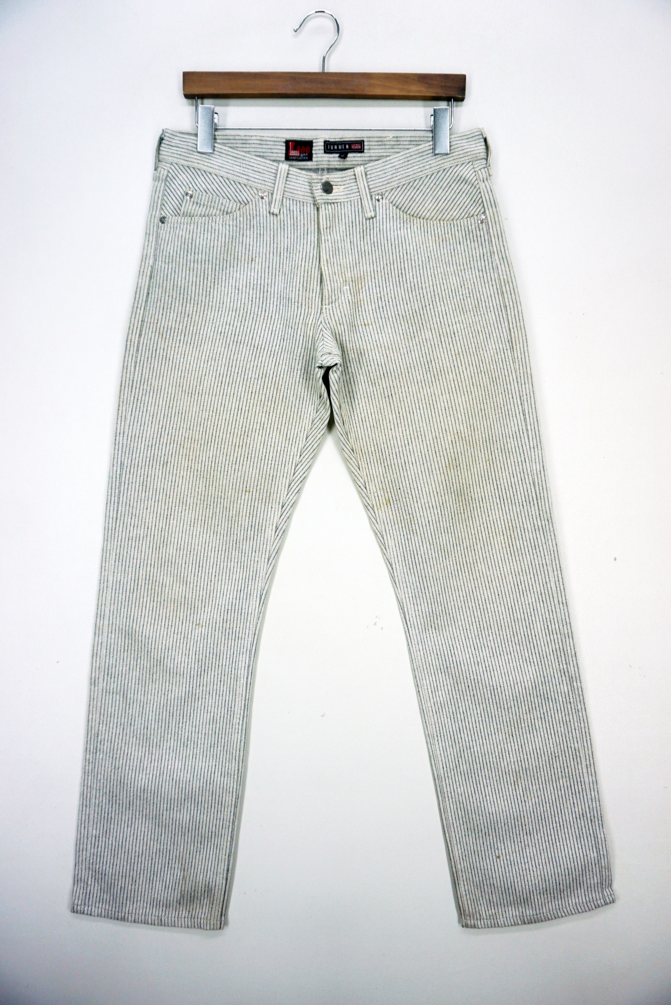 Japanese Brand Junmen x Lee Jeans Size W32xL31 Low Rise Hickory Denim Size US 30 / EU 46 - 1 Thumbnail