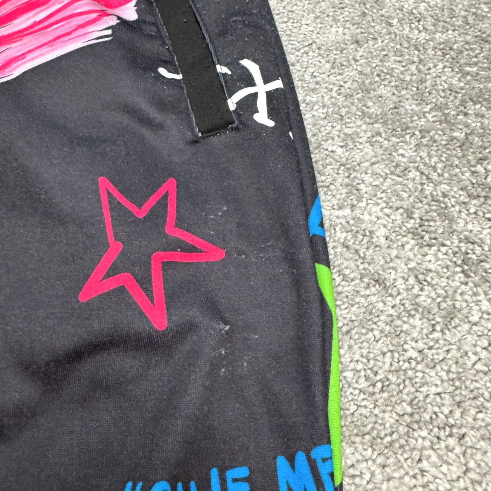 Reason Reason Graffiti Space Print Graphic Jogger Sweatpants Men S Black Streetwear Size US 29 - 5 Thumbnail