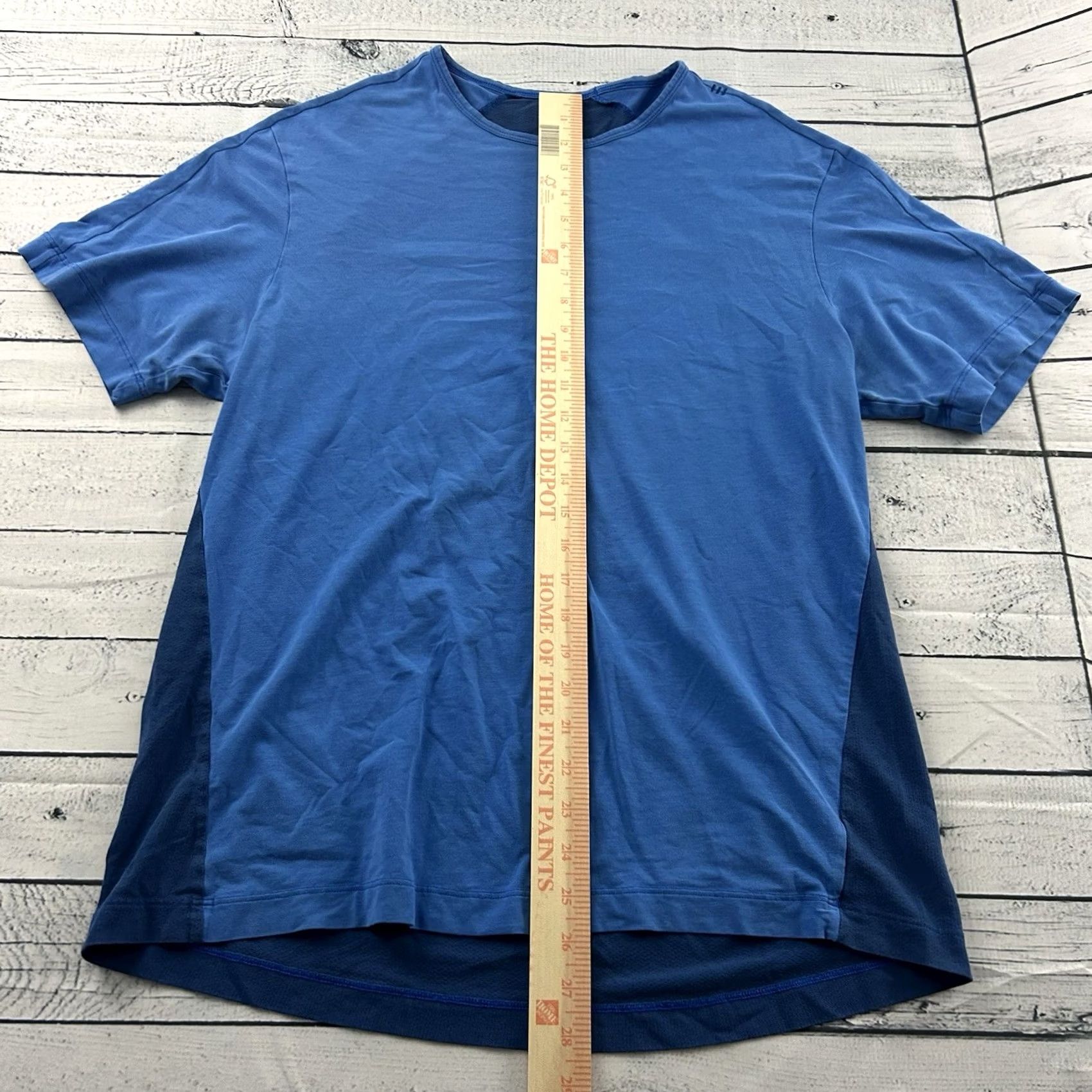 Lululemon Lululemon Short Sleeve Athletic Shirt Men's Large Blue Shirt Mens L Blue Athletic T-Shirt Size US L / EU 52-54 / 3 - 2 Thumbnail