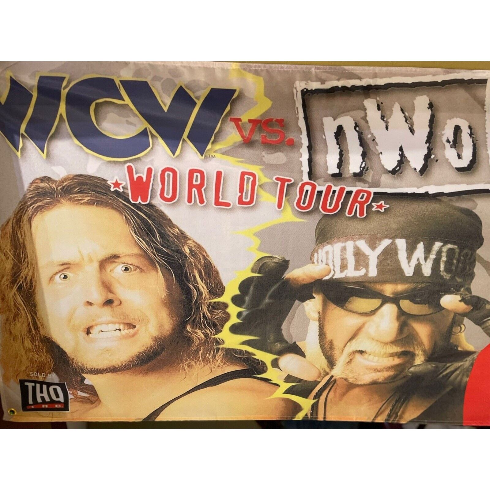 Other WCW Vs NWO World Tour Nintendo N64 5ft Flag Banner Poster 64 Size ONE SIZE - 2 Thumbnail