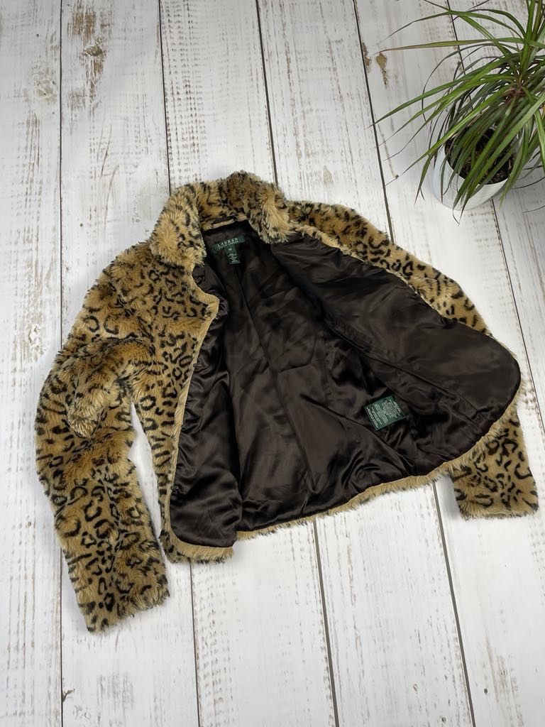 Ralph Lauren Ralph Lauren Fur Jacket Leopard Print Avant Garde Size S / US 4 / IT 40 - 2 Thumbnail