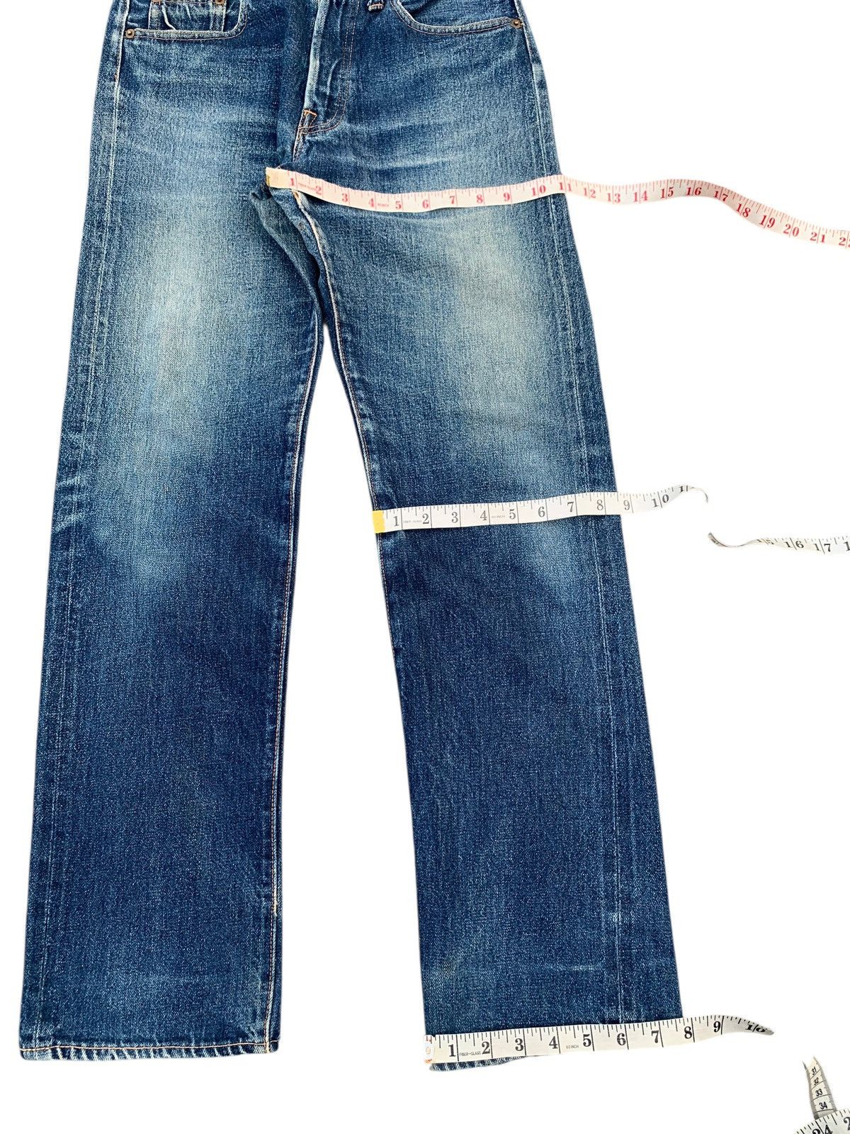 Denime VINTAGE DENIME SELVEDGE MUDWASH DISTRESSED JAPANESE DENIM Size US 30 / EU 46 - 16 Thumbnail