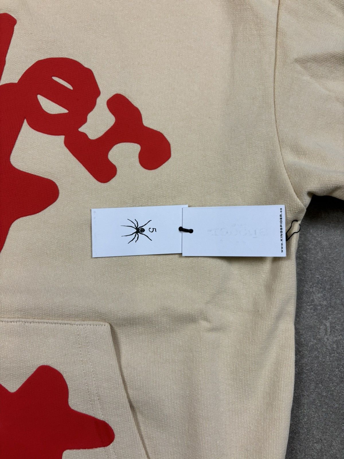 Sp5der Sp5der Beluga Hoodie, Cream Size US M / EU 48-50 / 2 - 6 Thumbnail