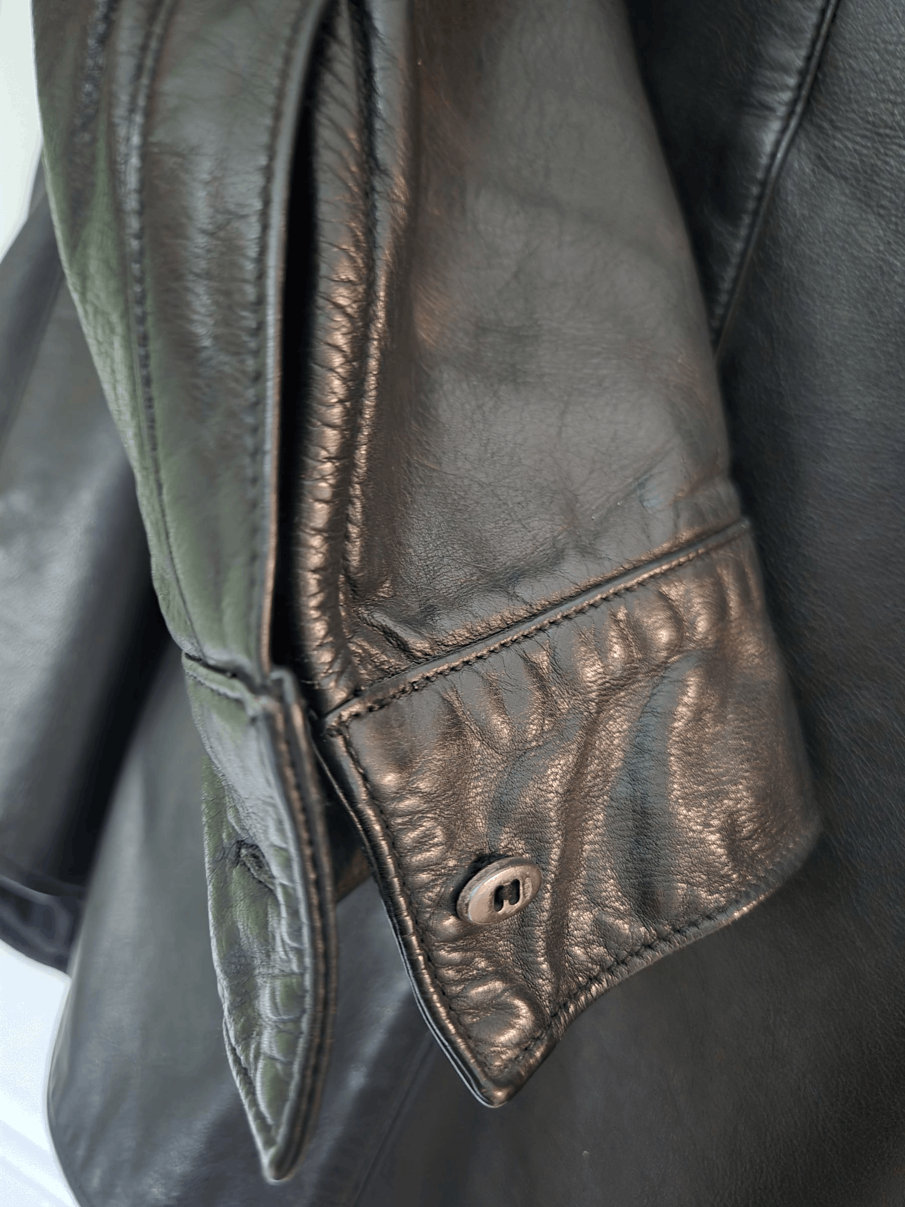 Carpe Diem Maurizio Altieri Black Lamb Leather Shirt Jacket Size US L / EU 52-54 / 3 - 3 Thumbnail