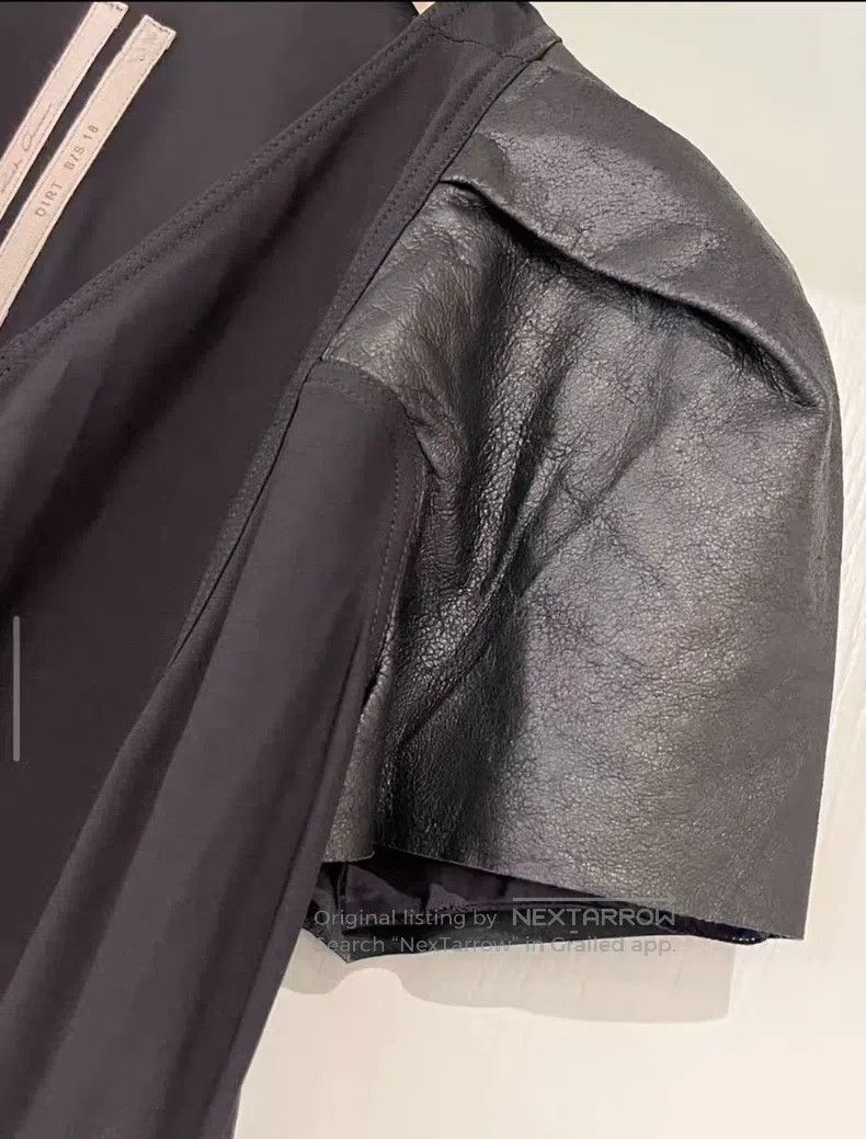 Rick Owens Rick Owens Patchwork Leather Short Sleeve Zip jacket Size XS / US 0-2 / IT 36-38 - 3 Thumbnail