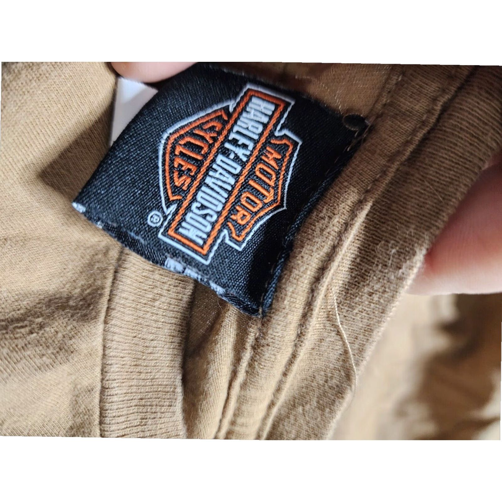 Harley Davidson Harley-Davidson T Shirt Mens M Brown Double Sided Graphic Print Motorcycle Size US M / EU 48-50 / 2 - 5 Thumbnail