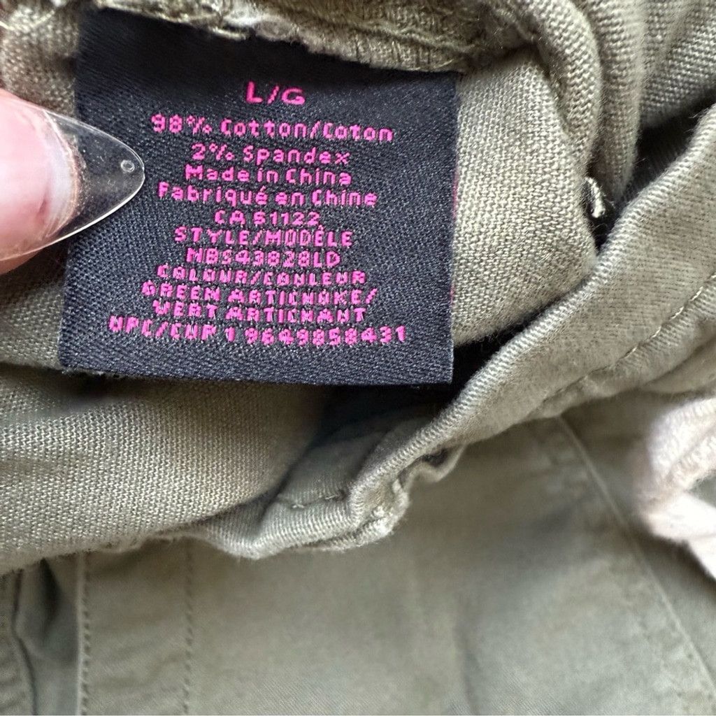 The Unbranded Brand NOBO Green Tapered Trousers with Elastic Waistband Size 30" / US 8 / IT 44 - 8 Thumbnail