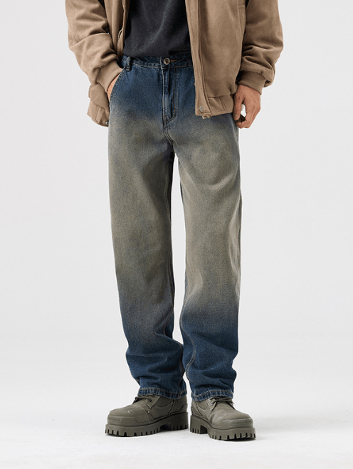 Japanese Brand Japanese retro trend classic gradient jeans Size US 32 / EU 48 - 1 Thumbnail