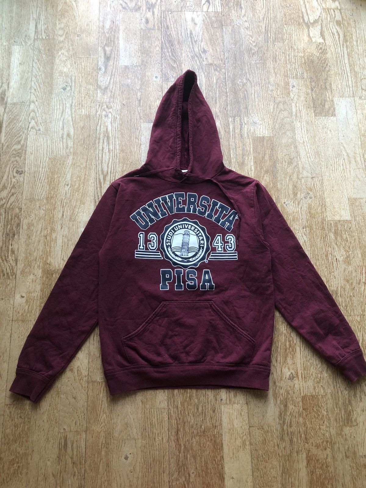 Vintage VINTAGE PISA UNIVERSITY QUALITY HOODIE SWEATSHIRT Size US M / EU 48-50 / 2 - 1 Thumbnail