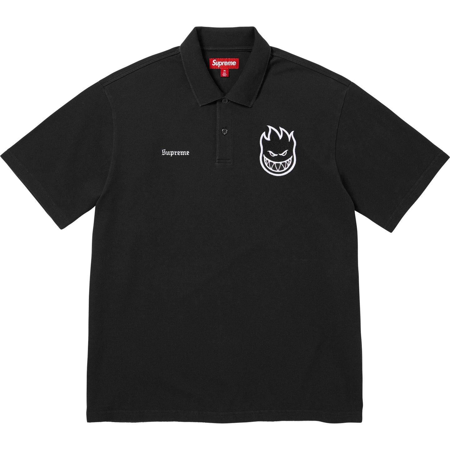 Supreme Supreme washed stripe polo sz XL SS26 black | Grailed